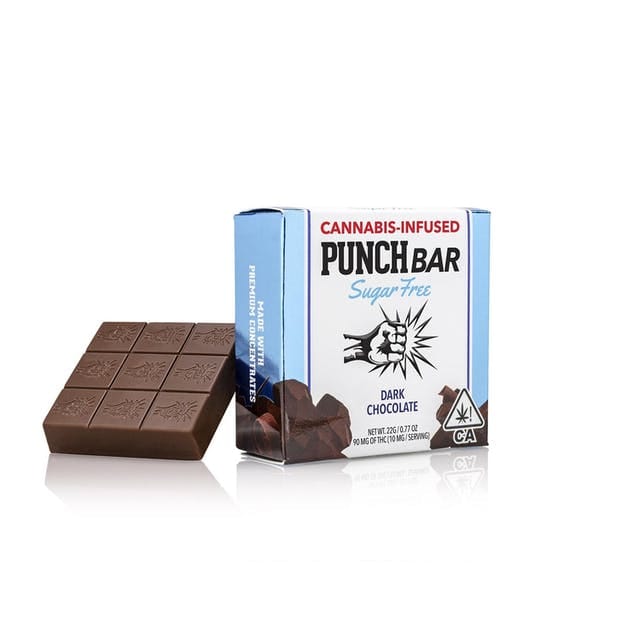 $16.66 Sugar Free Dark Chocolate Solventless 100mg - Punch Bar -  - $12 - Edibles