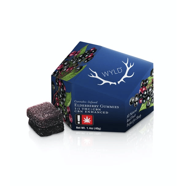 2:1 CBN Elderberry Gummies - WYLD -  - $22 - Edibles