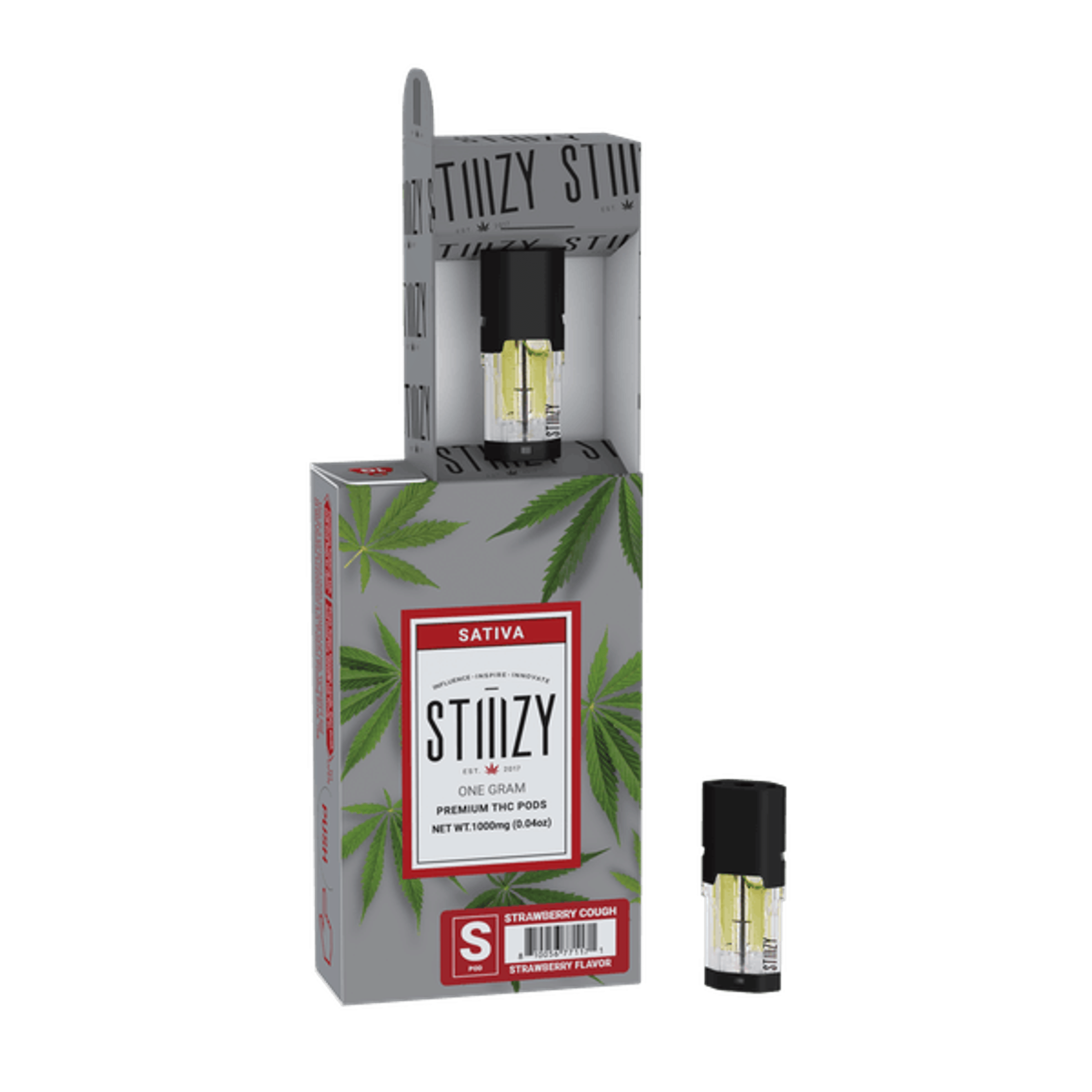 STIIIZY POD | 1g Strawberry Cough - Sativa - STIIIZY - - $22.50 - Vape Carts