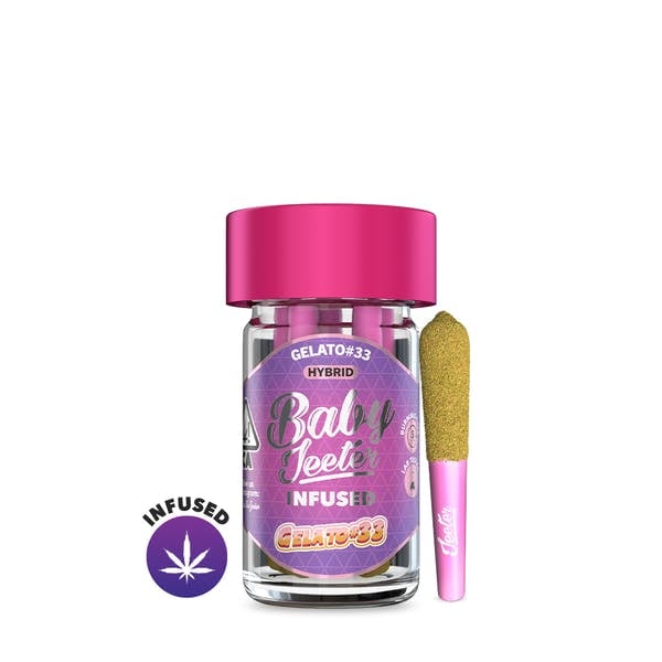 Jeeter Baby | .5gx5pk - Gelato - INFUSED Pre-Rolls - Hybrid