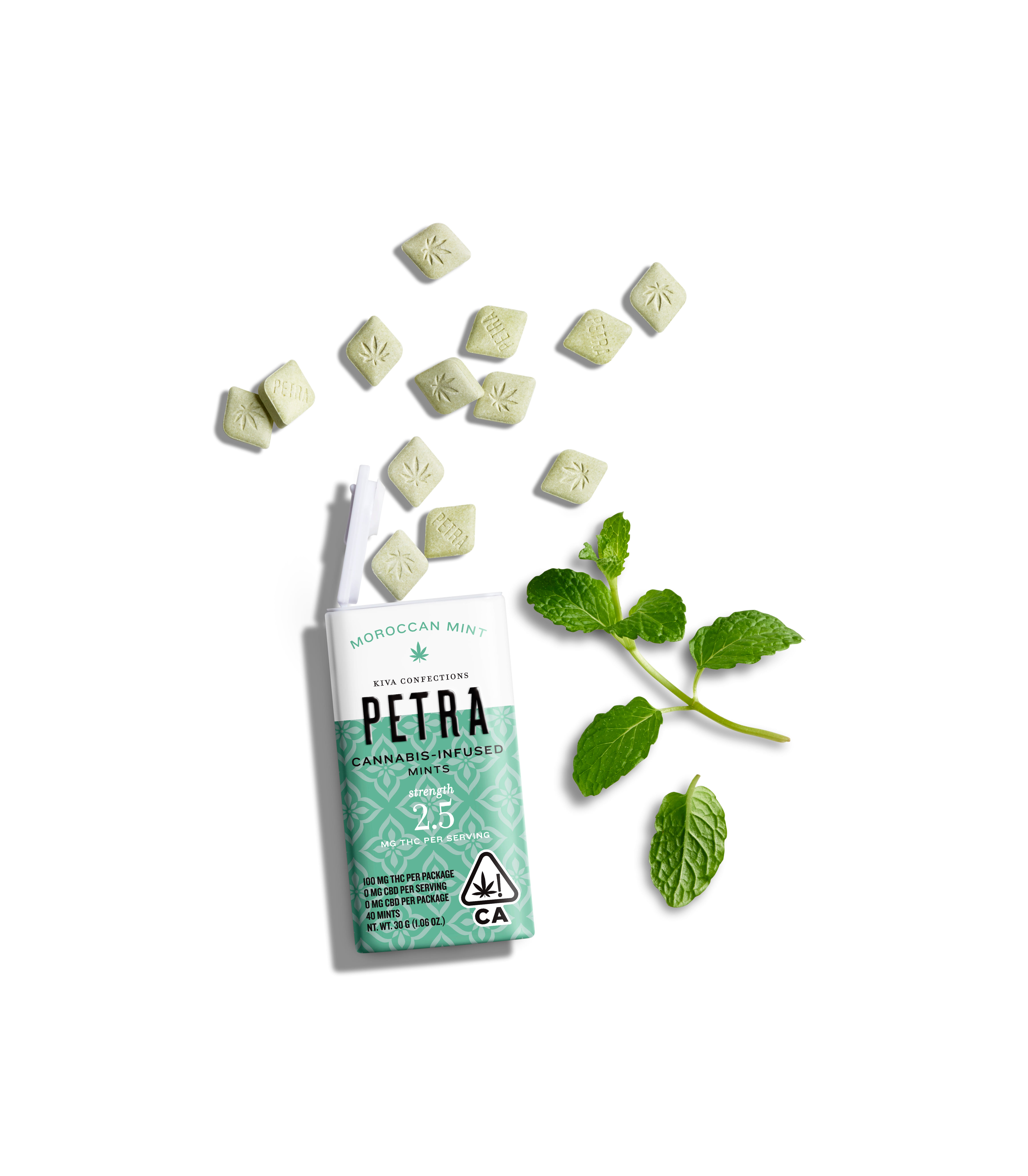 MOROCCAN MINT 2.5MG PETRA - KIVA -  - $21.66 - Edibles