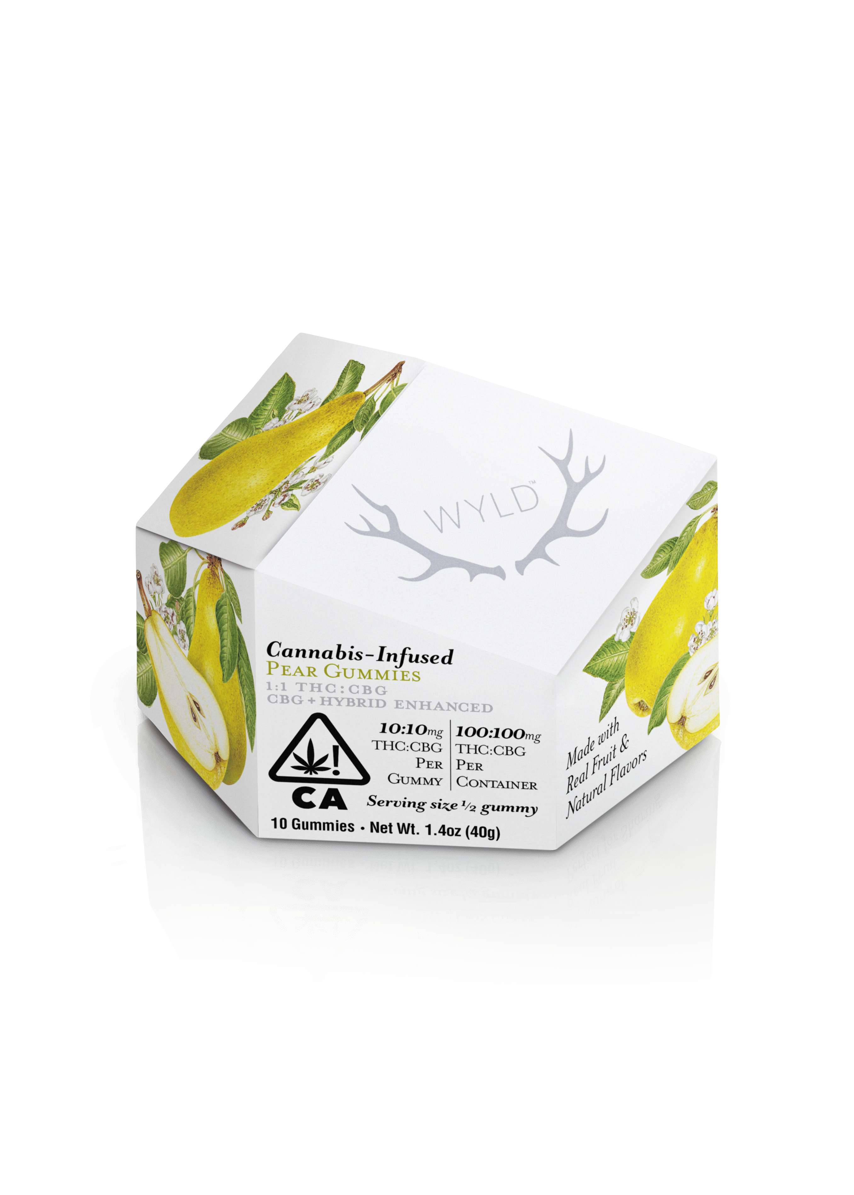 Pear 🍐 1:1 THC:CBG Gummies 100MG - Wyld -  - $19.35 - Edibles