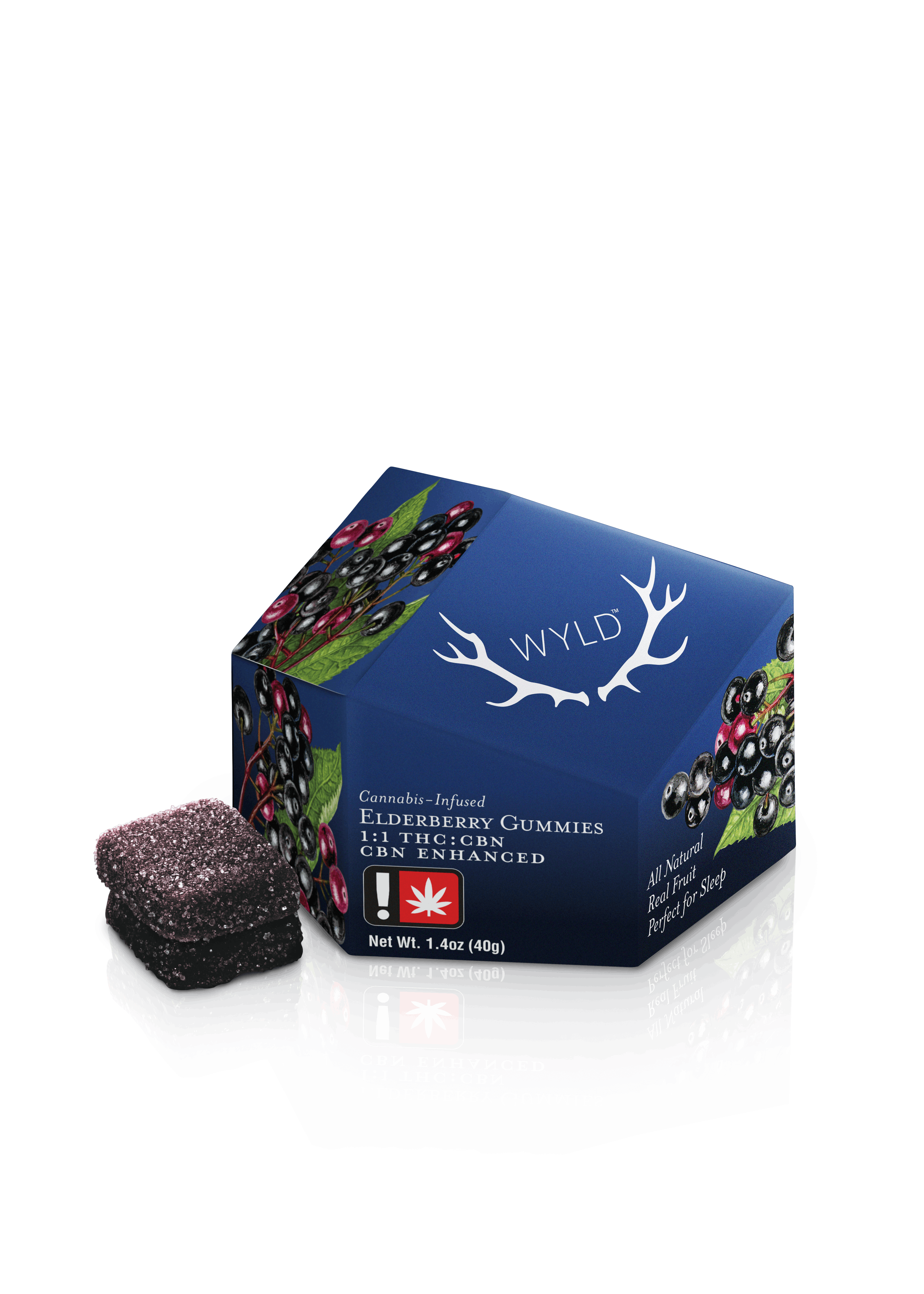 WYLD Gummies | 2:1 THC:CBN - Elderberry - WYLD -  - $18 - Edibles
