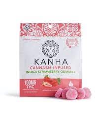 $20.12 Strawberry Indica Gummies - Kanha -  - $14.49 - Edibles
