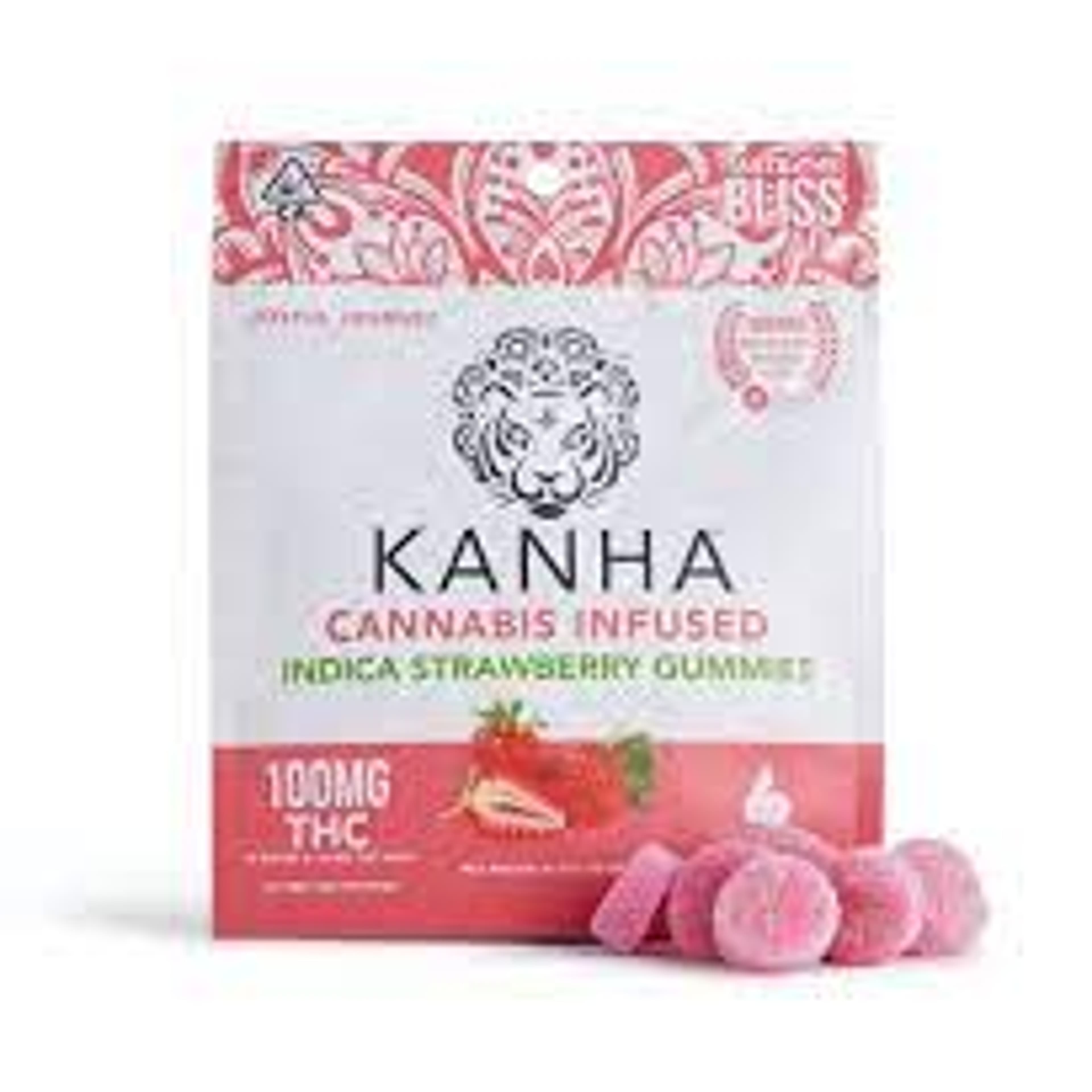 $20.12 Strawberry Indica Gummies - Kanha - - $14.49 - Edibles