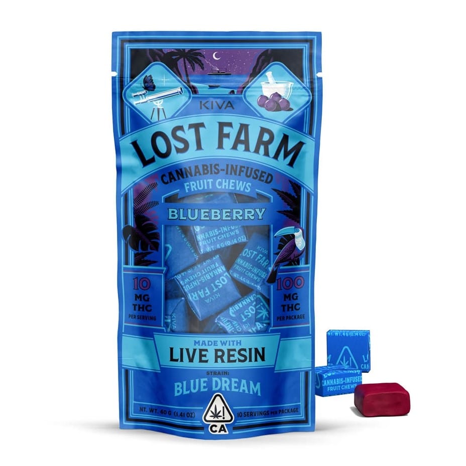 Blueberry Blue Dream | Live Resin Chews - Lost Farm - (sativa-hybrid) - $25 - Edibles