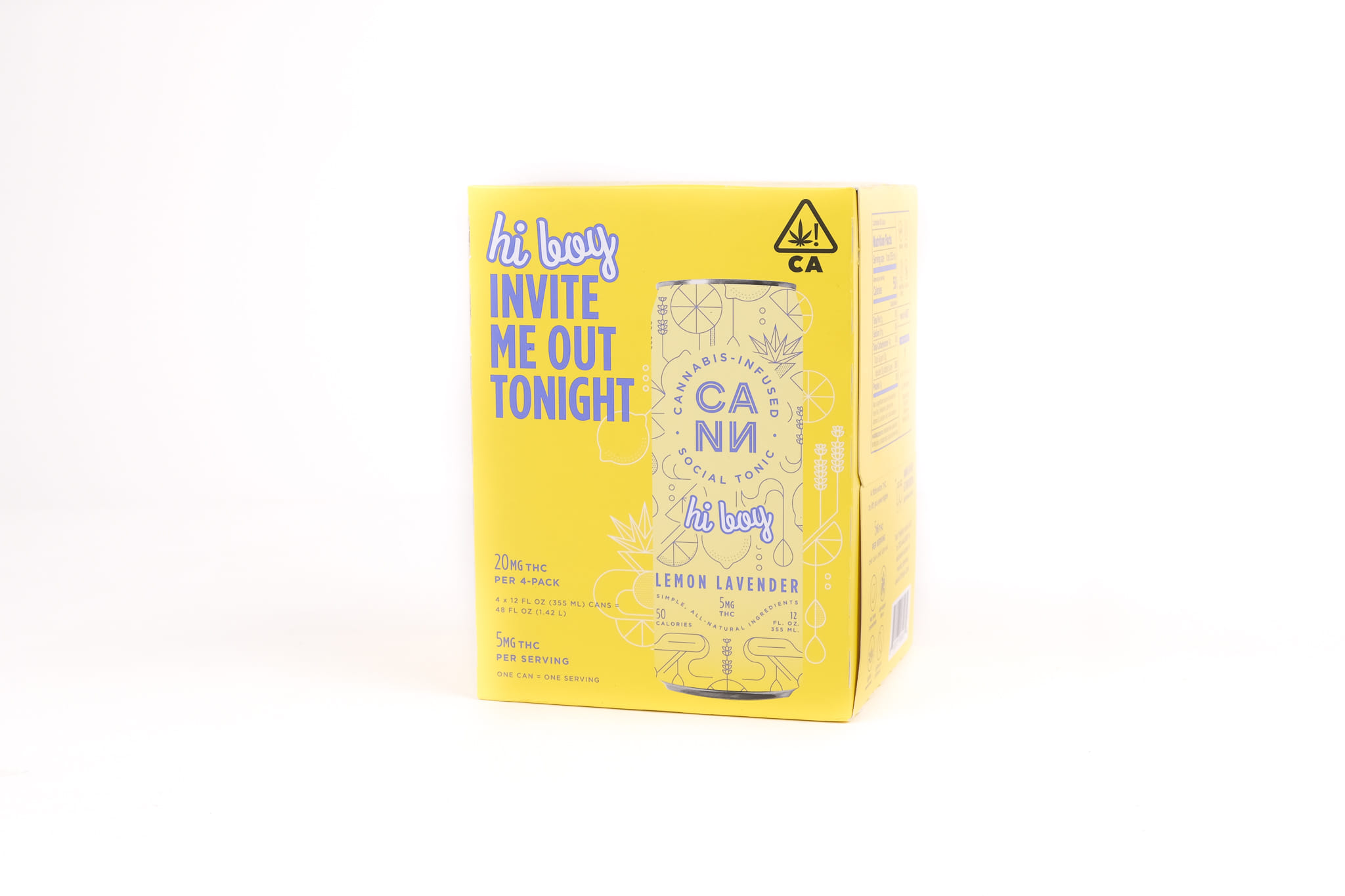 Lemon Lavender 4 pack - HI BOYS - CANN - HB Lemon Lav - $28 - Drinks