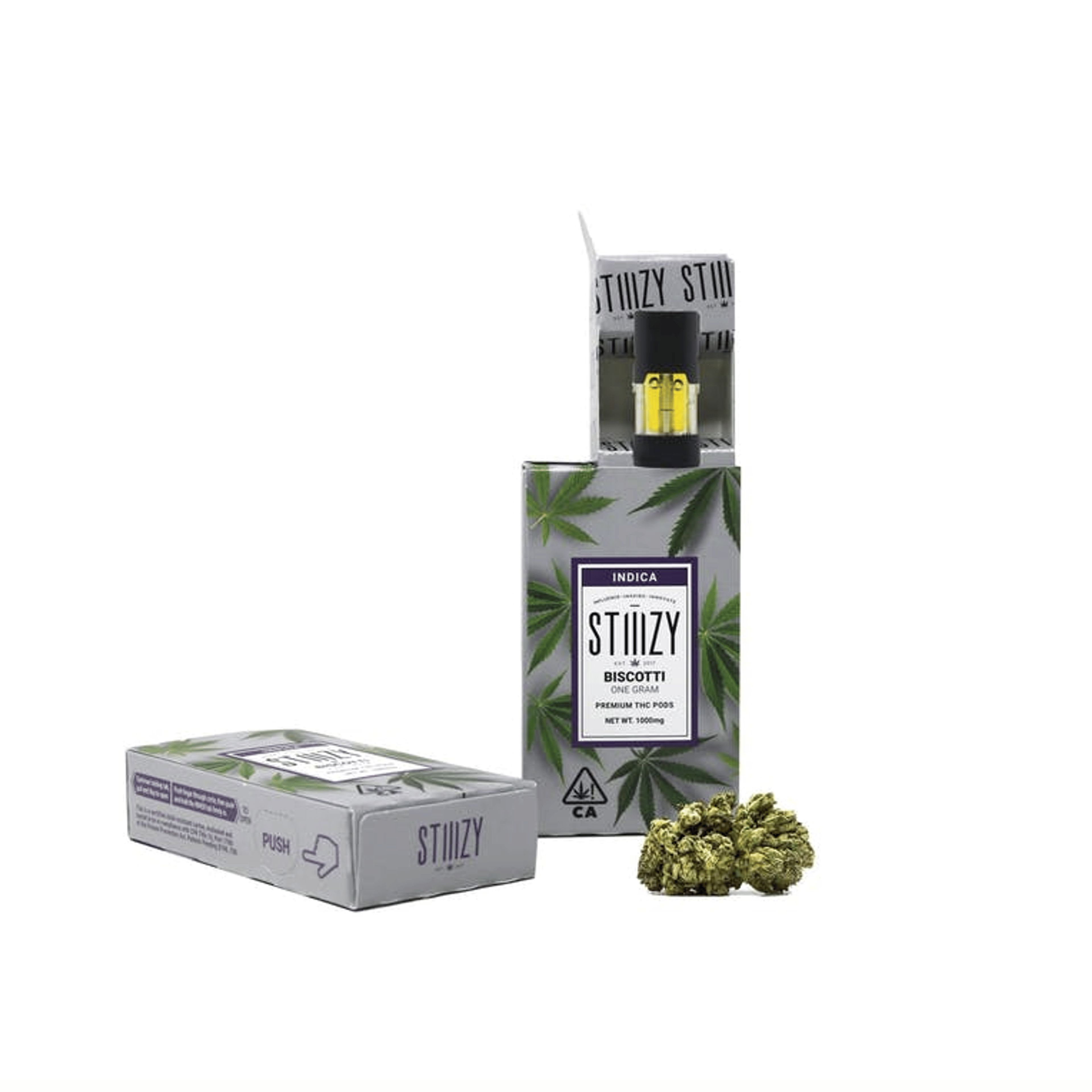STIIIZY POD | 1g Biscotti - Indica - STIIIZY - - $22.50 - Vape Carts