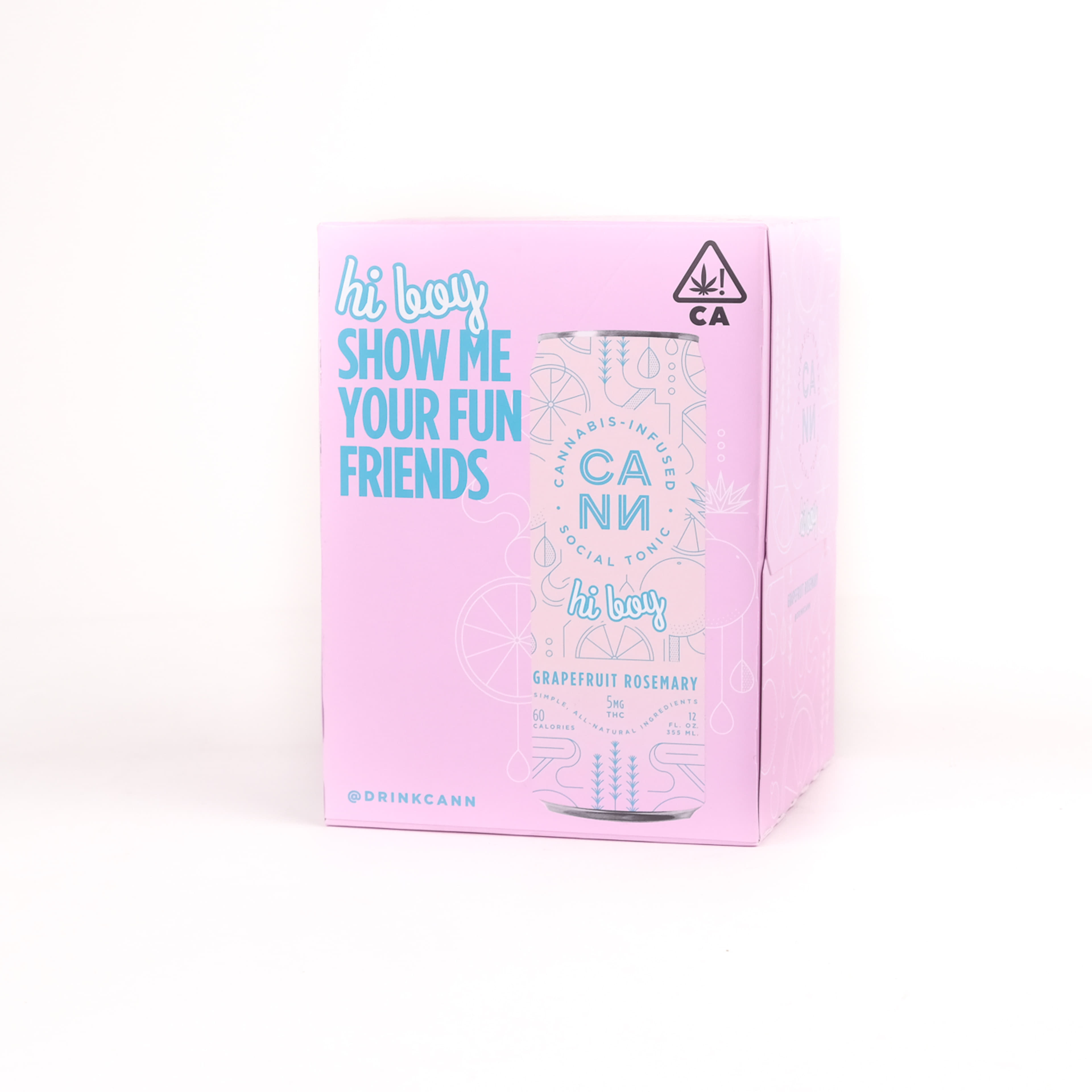 Grapefruit Rosemary 4 pack - HI BOYS - CANN - HB Grape Rose - $28 - Drinks
