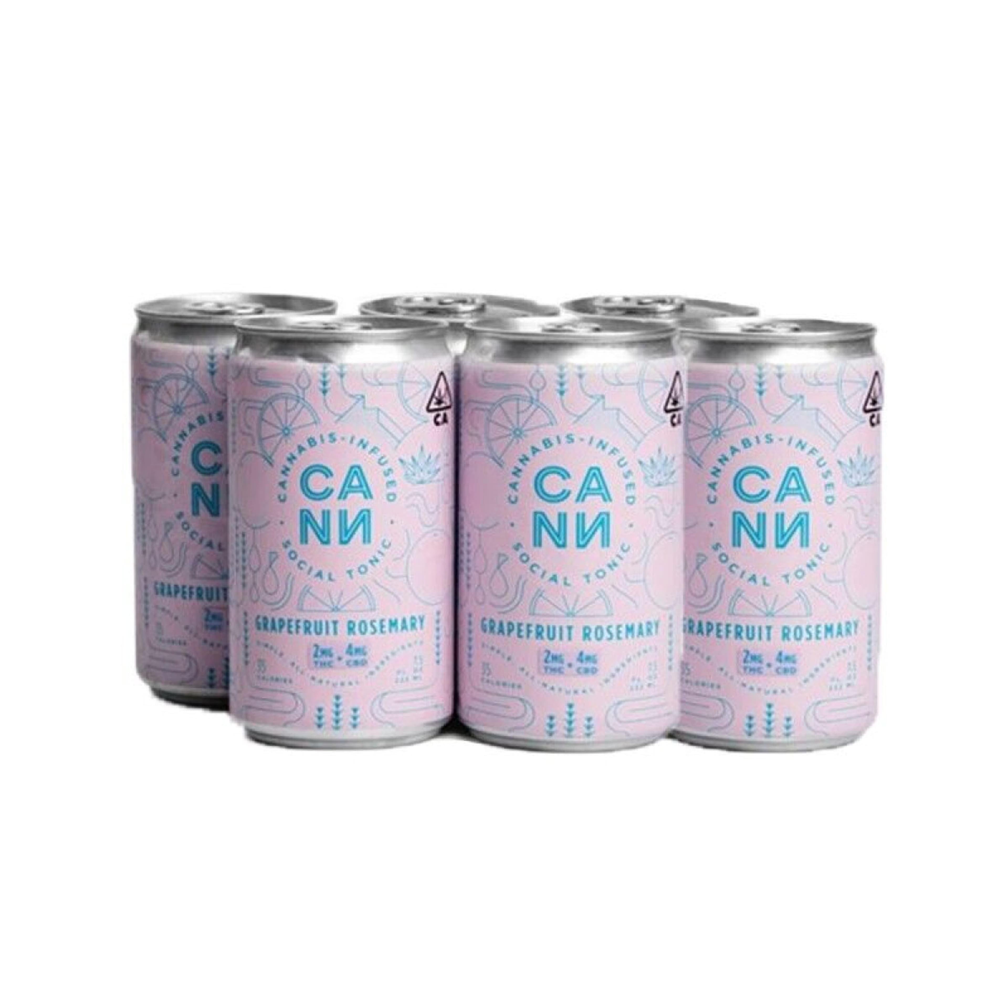 Grapefruit Rosemary 6 pack - CANN - Grape Rose - $28 - Drinks