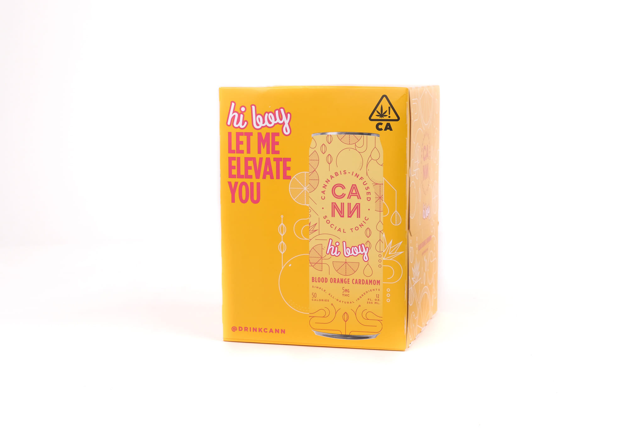 Blood Orange Cardamom 4 pack - HI BOYS - CANN - HB Blood Orange - $28 - Drinks