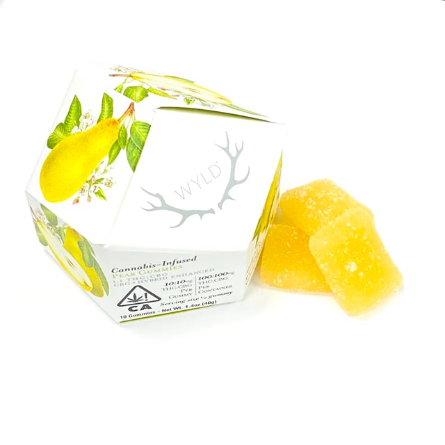 Pear 1:1 CBG + Hybrid Enhanced Gummies 100mg