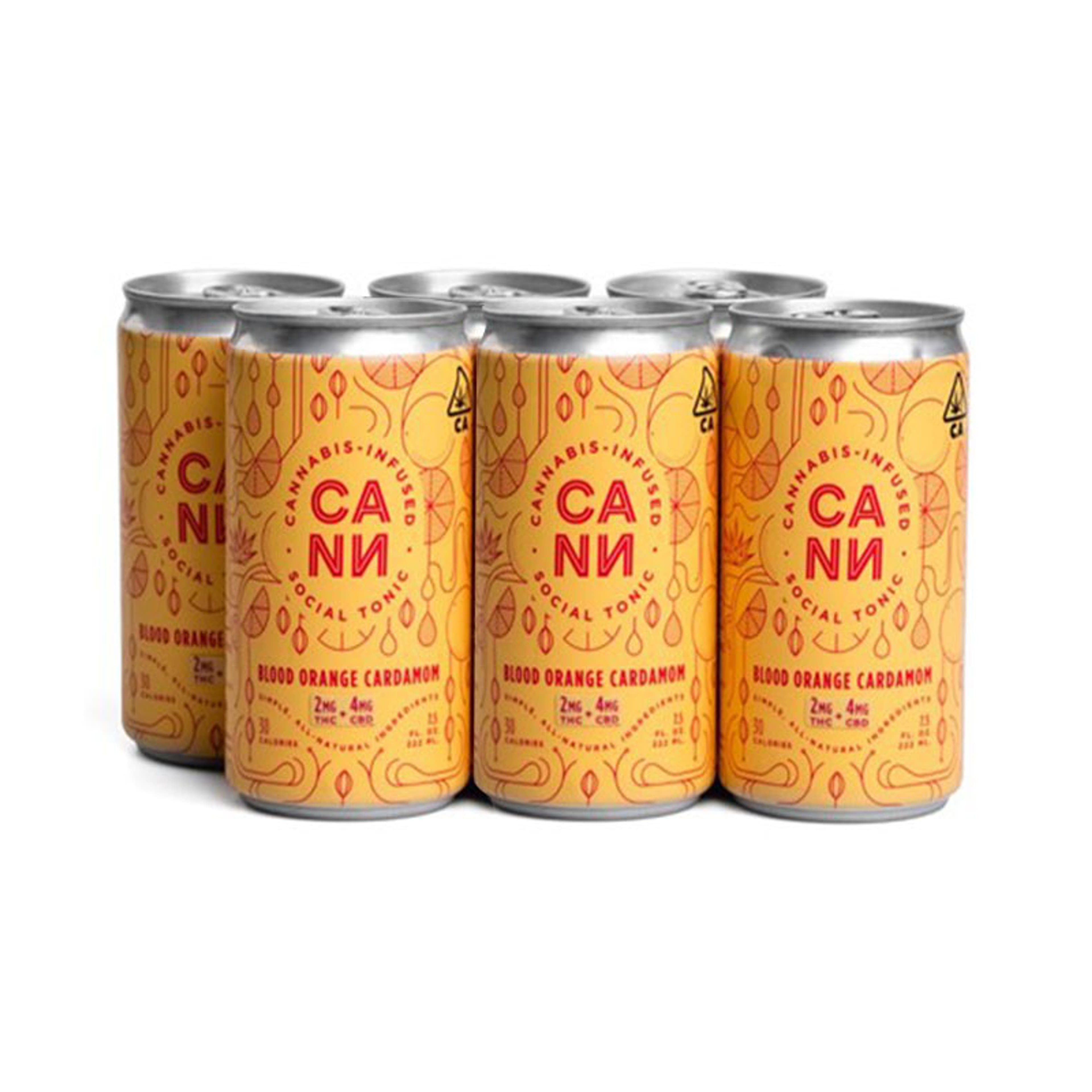Blood Orange Cardamom 6 pack - CANN - Blood Orange - $28 - Drinks