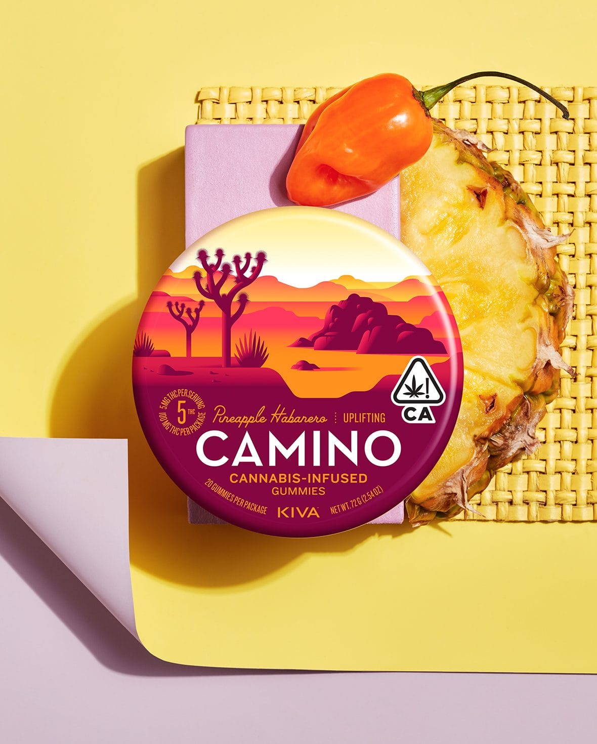 Camino Gummies | Uplifting | Pineapple Habanero - Kiva -  - $20 - Edibles