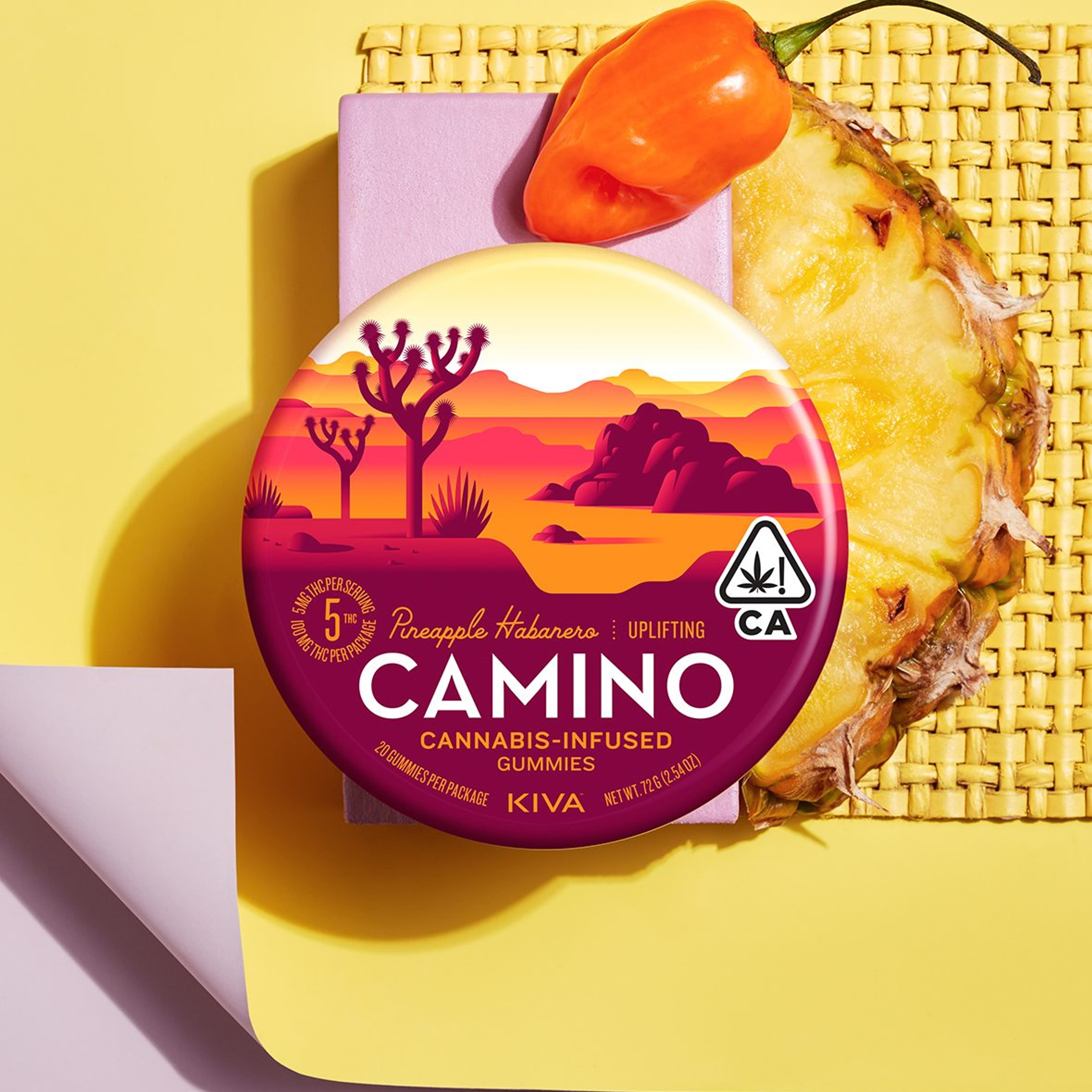 Camino Gummies | Uplifting | Pineapple Habanero - Kiva - - $20 - Edibles