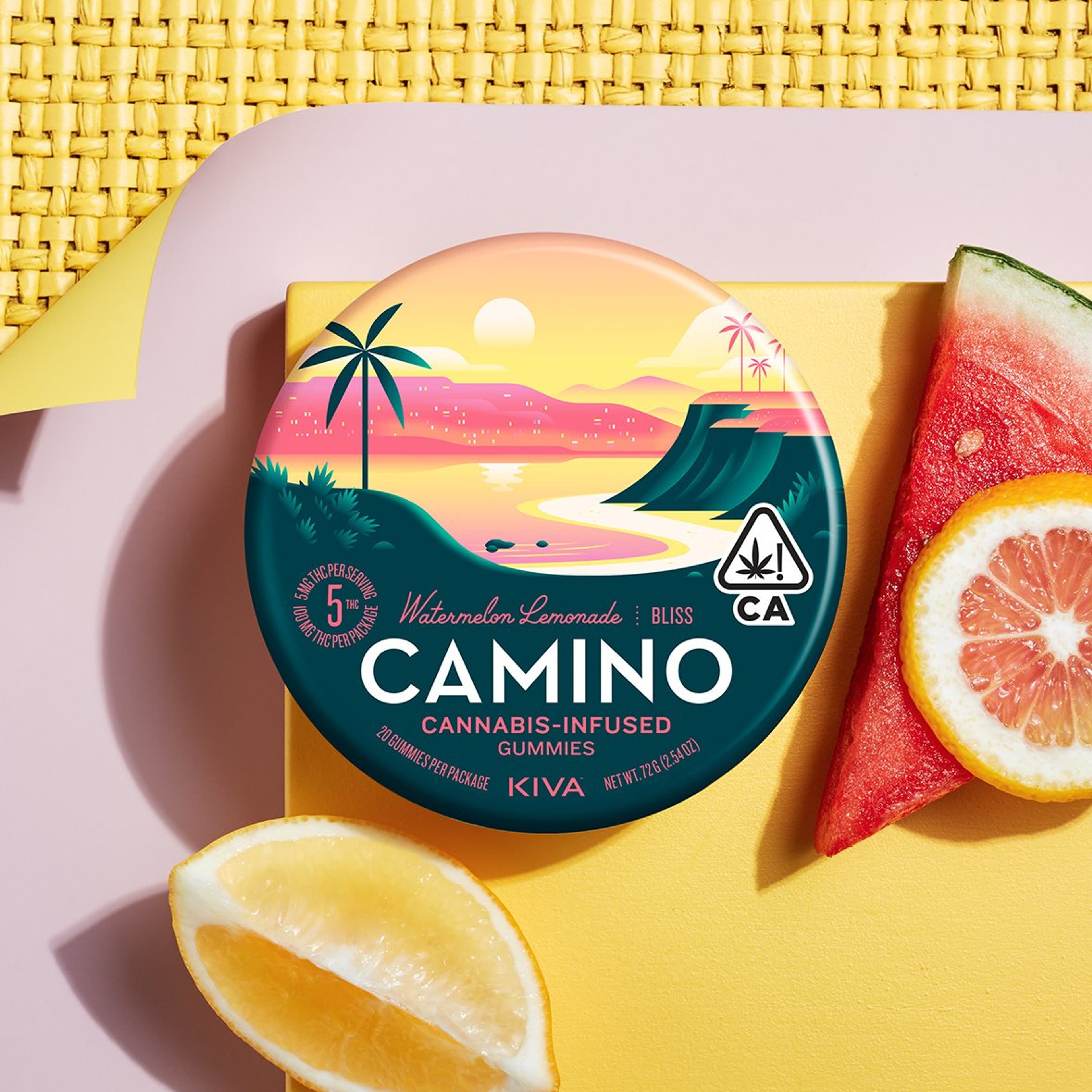 Camino Gummies | Bliss | Watermelon Lemonade - Kiva - - $21 - Edibles