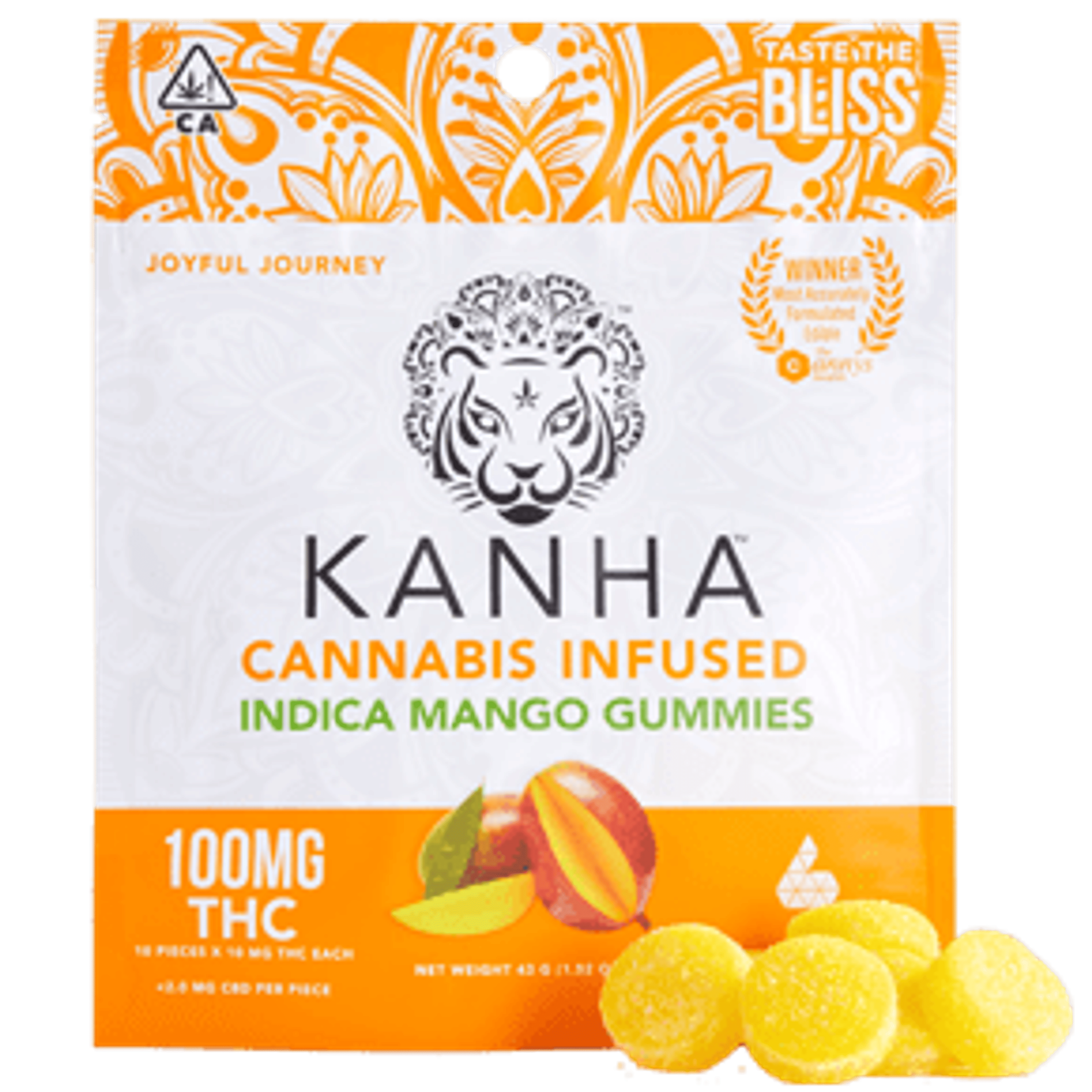 Kanha THC Gummies 10mg - Kanha - Mango (I) - $19 - Edibles