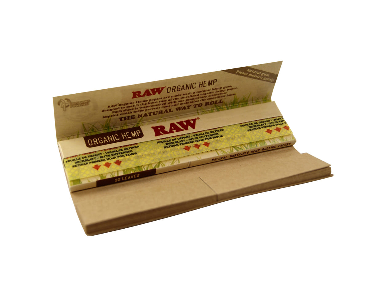 Raw - Connoisseur Organic Hemp Papers 1¼ with Tips - 50 Sheets -  - $3.99 - Accessories