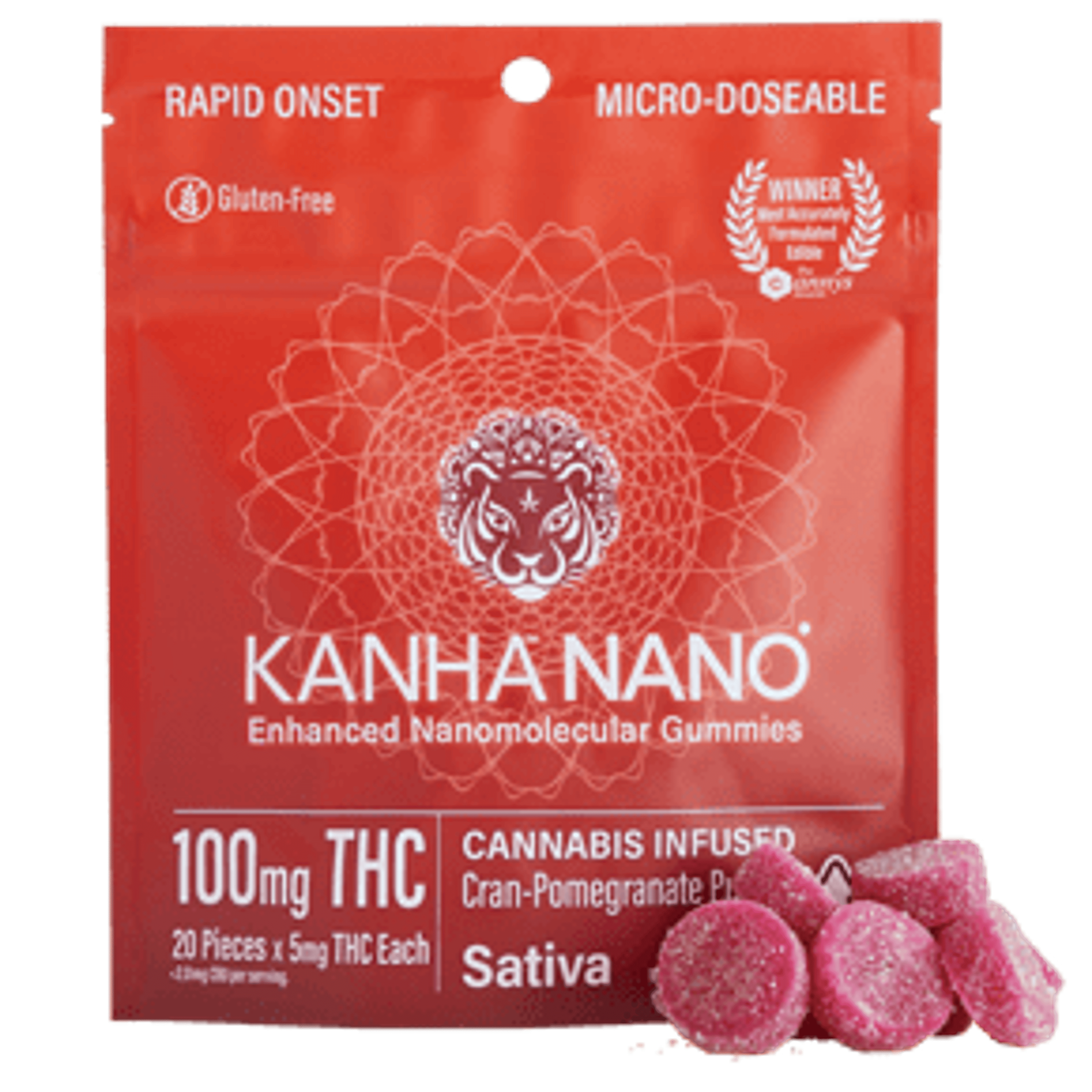 Kanha Nano Gummies - Kanha - Passionfruit (i) 5mg - $24 - Edibles