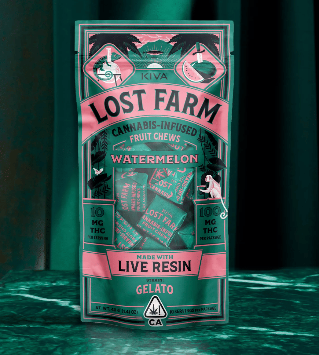 Lost Farm: Watermelon Chews - Gelato - Kiva Confections -  - $28 - Edibles