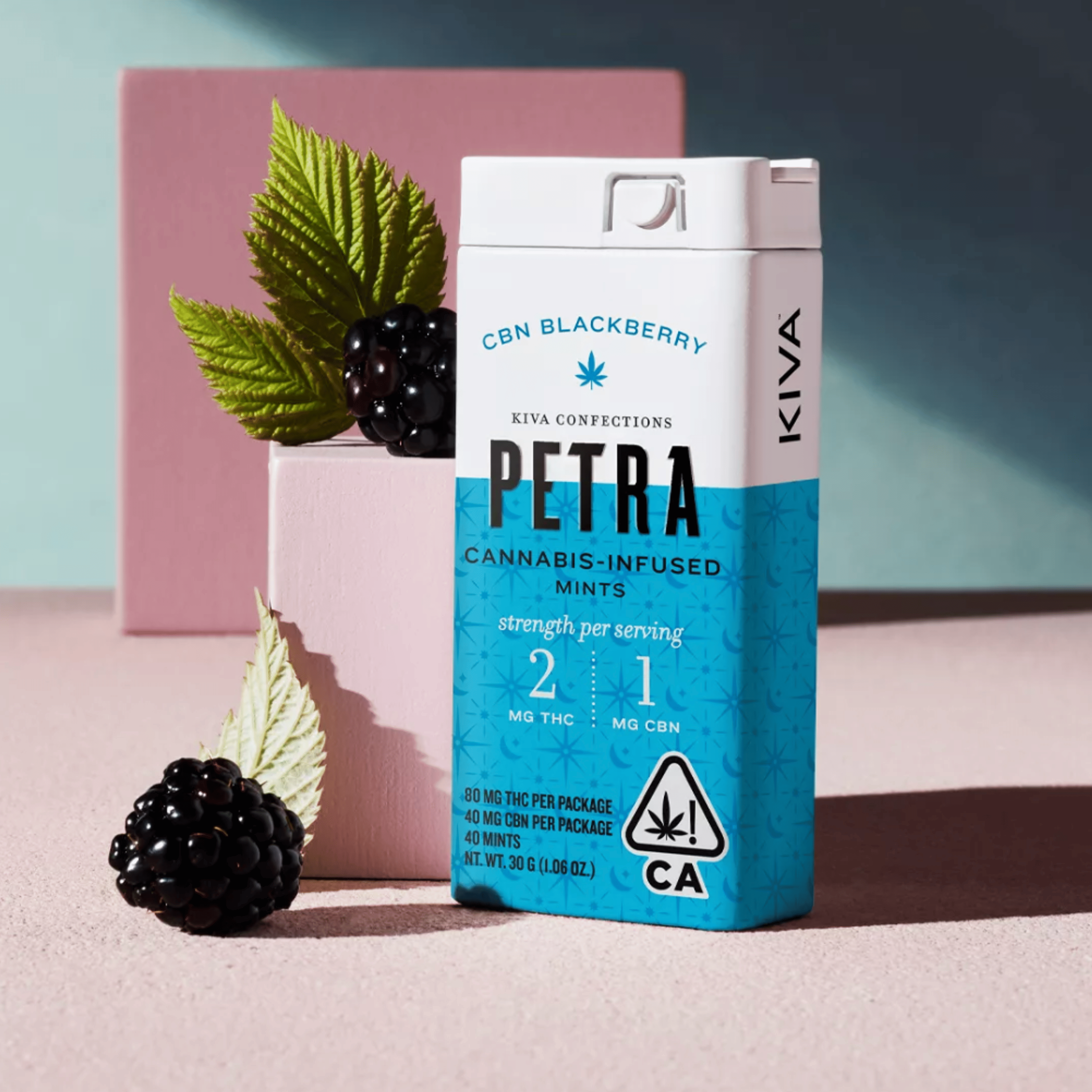 Kiva Confections: Petra Mints - Blackberry (With CBN for SLEEP!) - Kiva Confections - - $30 - Edibles