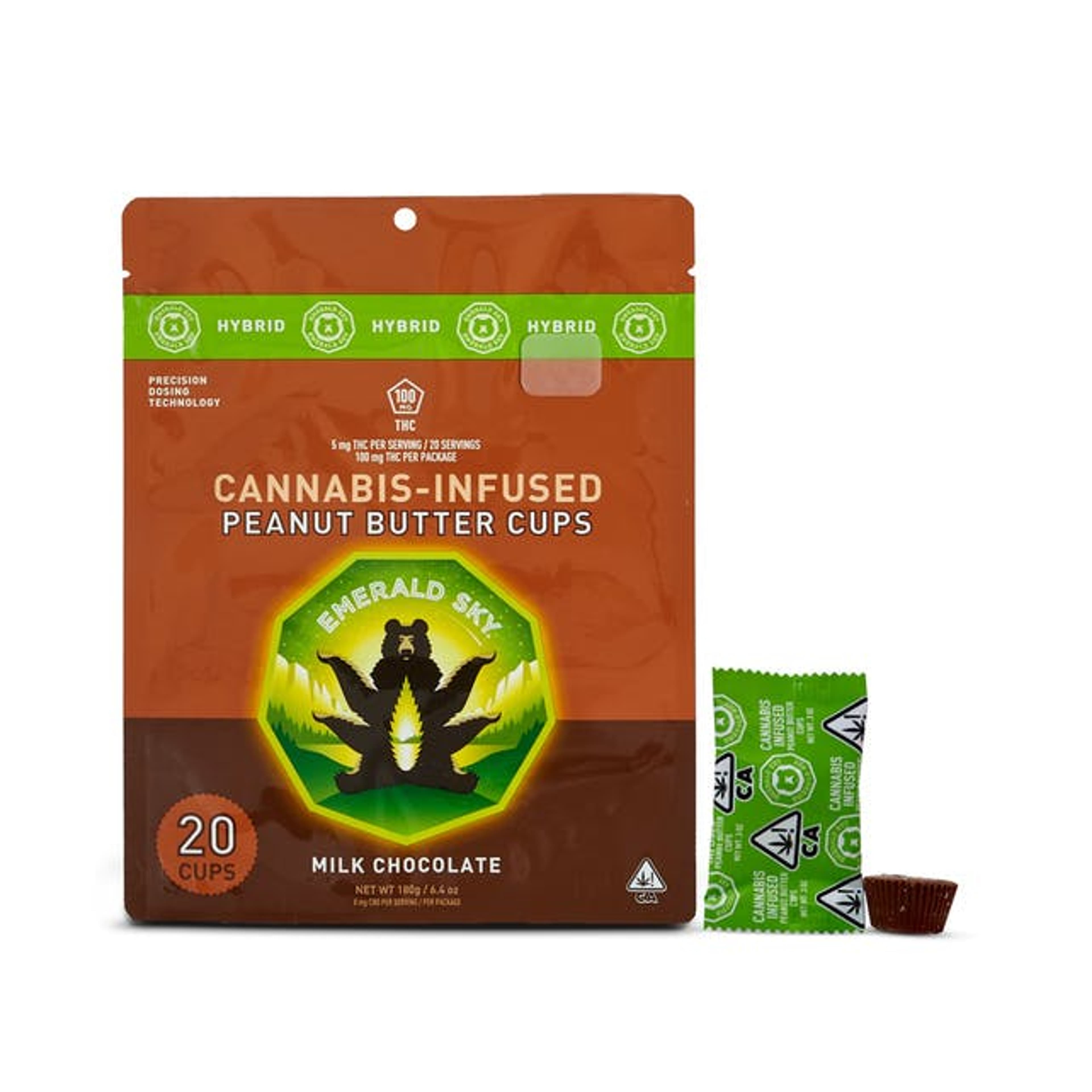 HYBRID 10pk Peanut Butter Cups - Emerald Sky - - $20.05 - Edibles