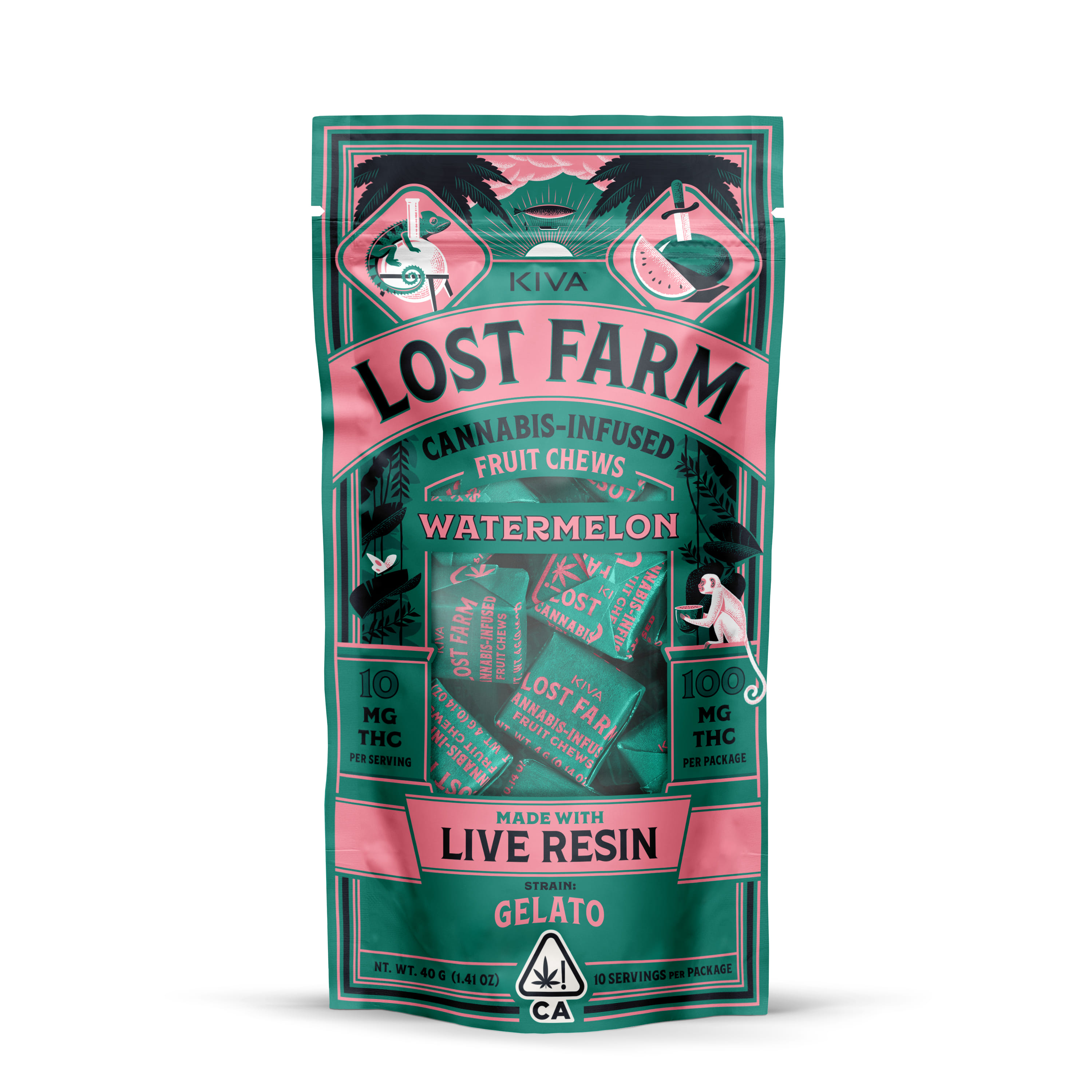 GELATO Watermelon Chews - Lost Farms -  - $21.66 - Edibles