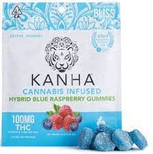 Blue Raspberry 100mg - Kanha -  - $15 - Edibles