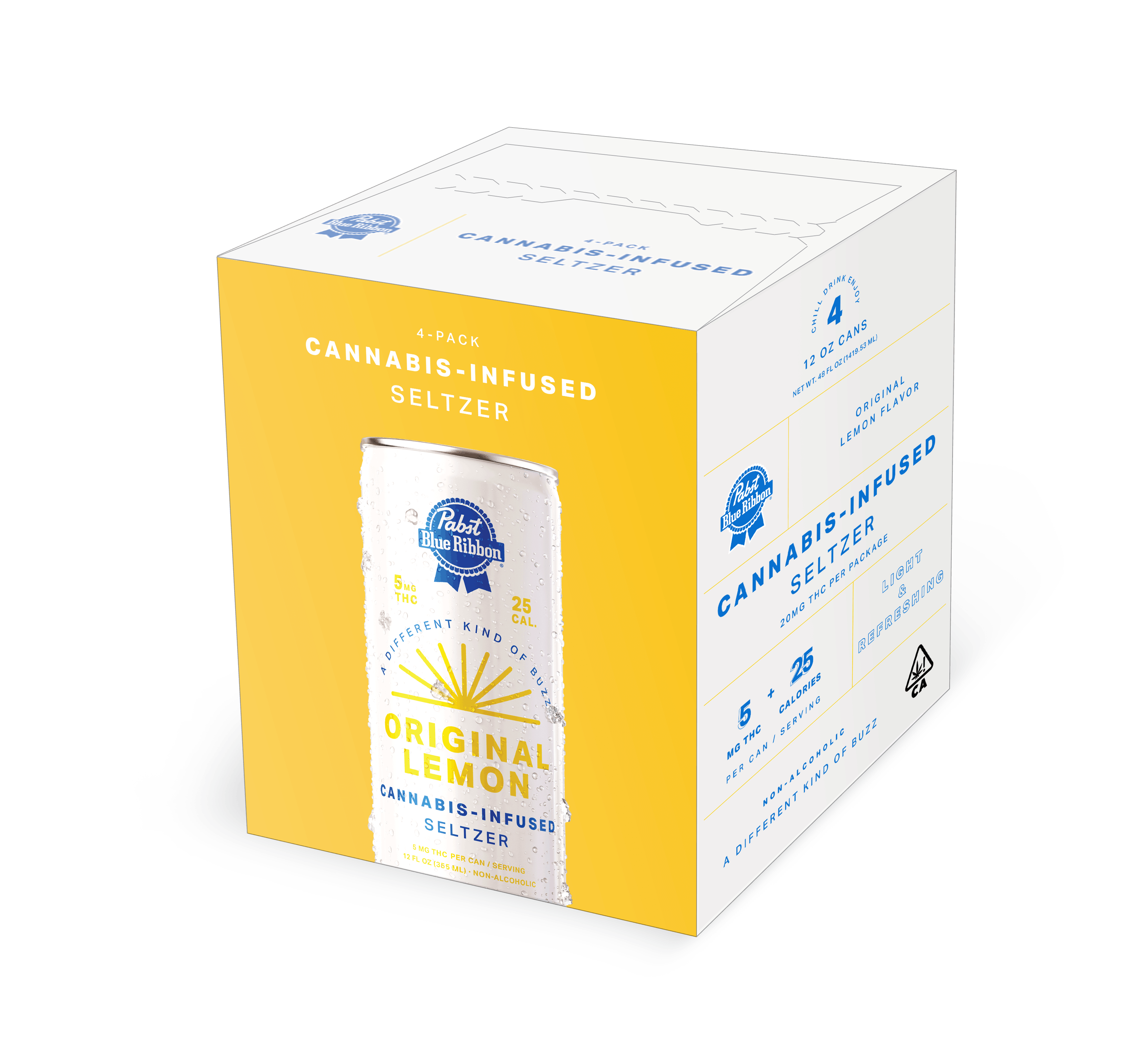 PBR Lemon Cannabis Infused Seltzer 4Pk