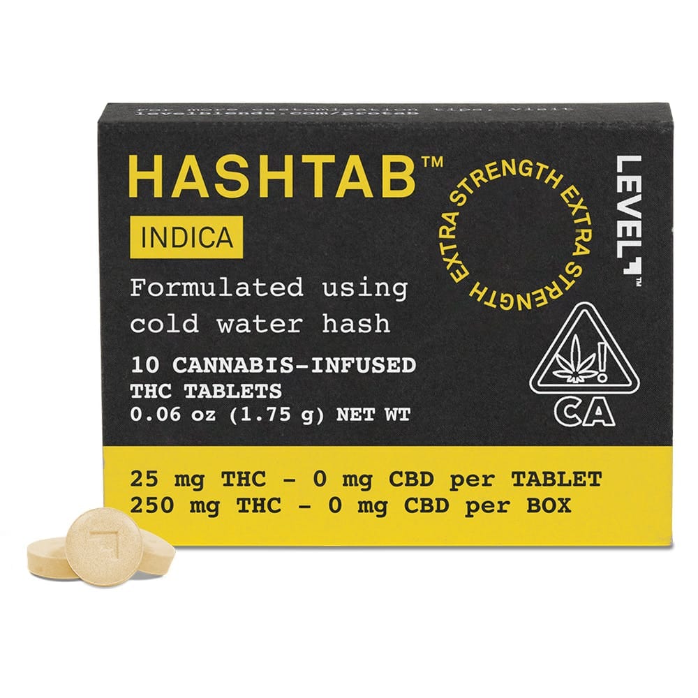 Hashtab: Indica - 250mg - Level - null - $26 - Capsules/Tablets