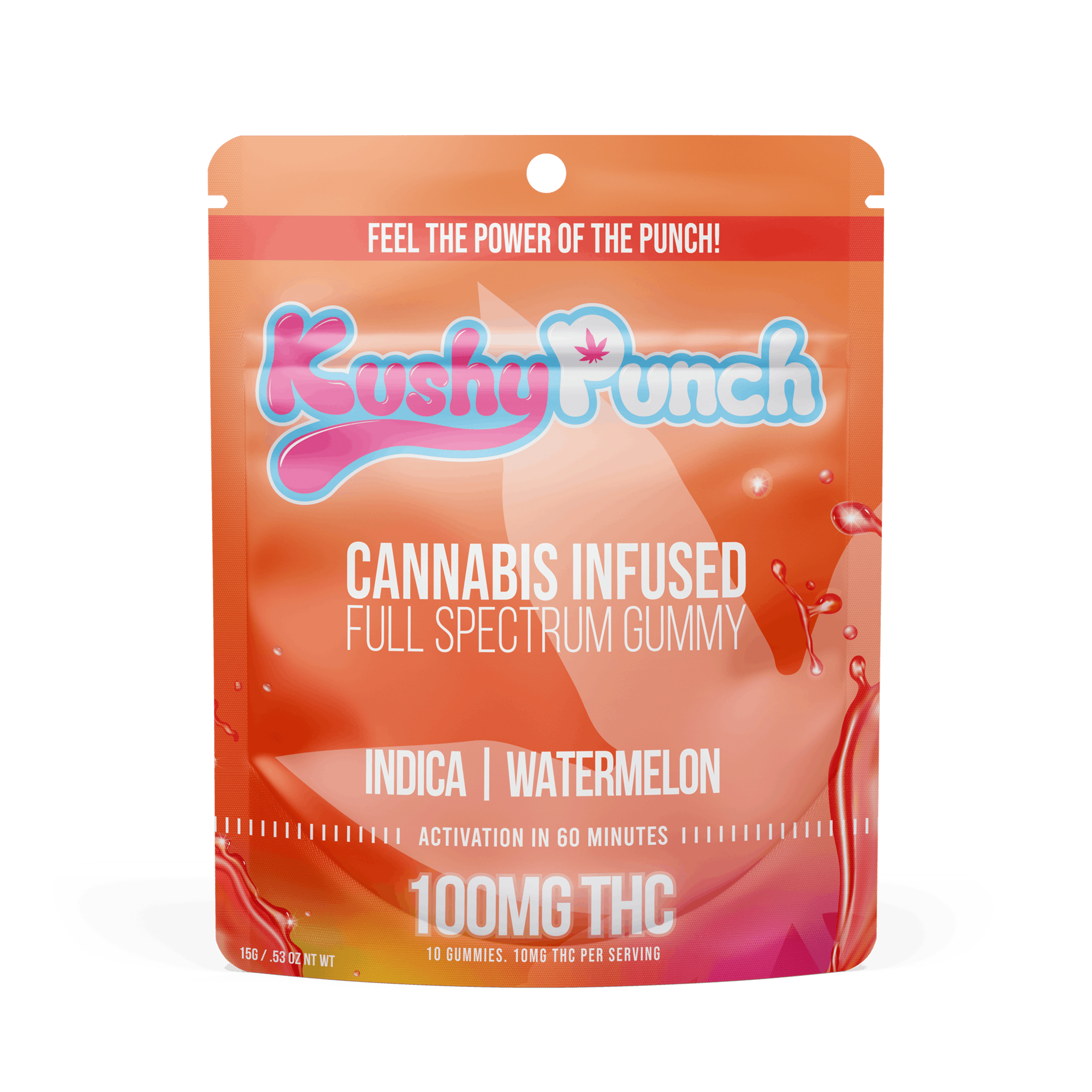 Kushy Punch Gummies | Watermelon - Indica - Kushy Punch - - $11.57 - Edibles