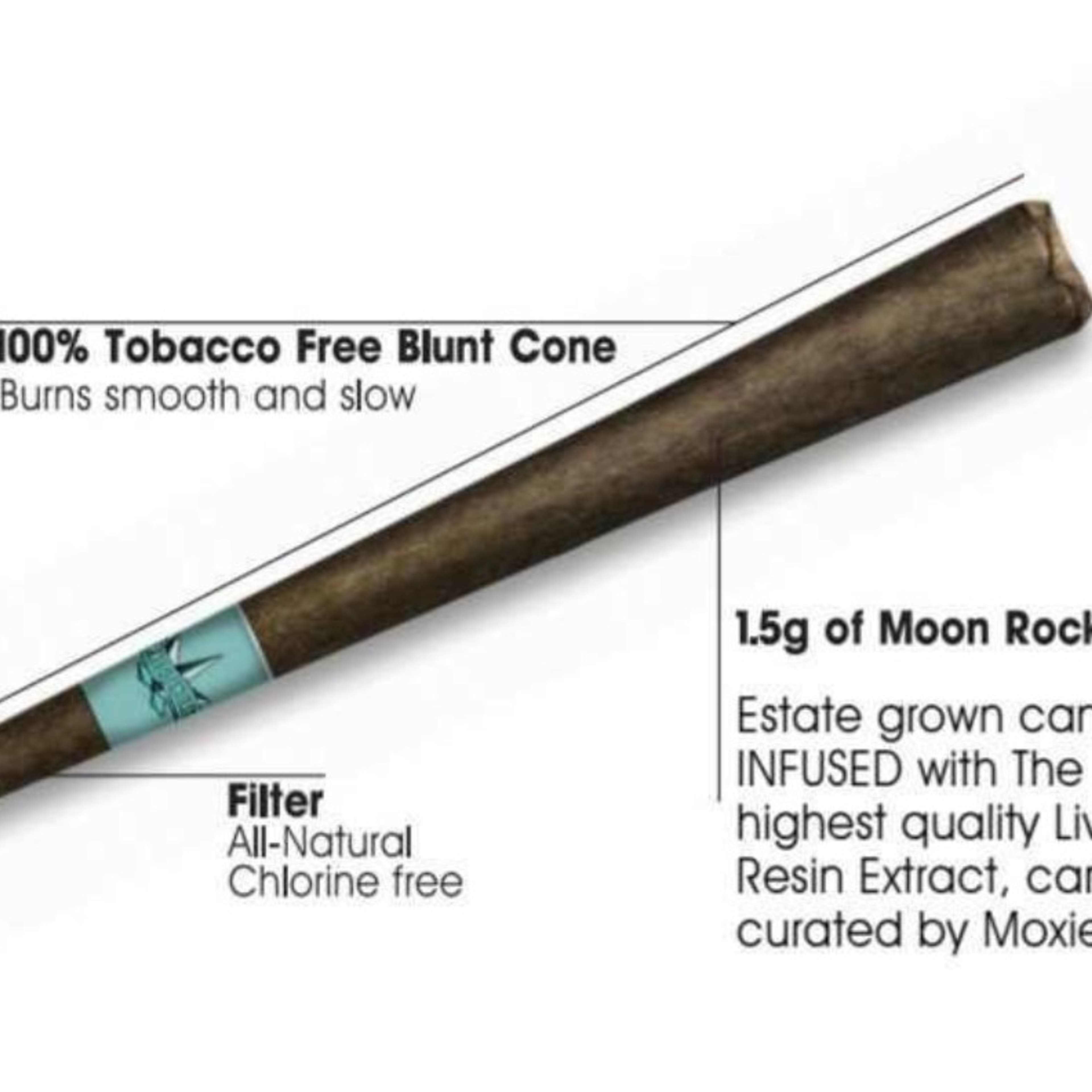 MoonRock Blunt | Blue Raspberry - 1.5g - Presidential - - $22.50 - Infused Pre-Rolls