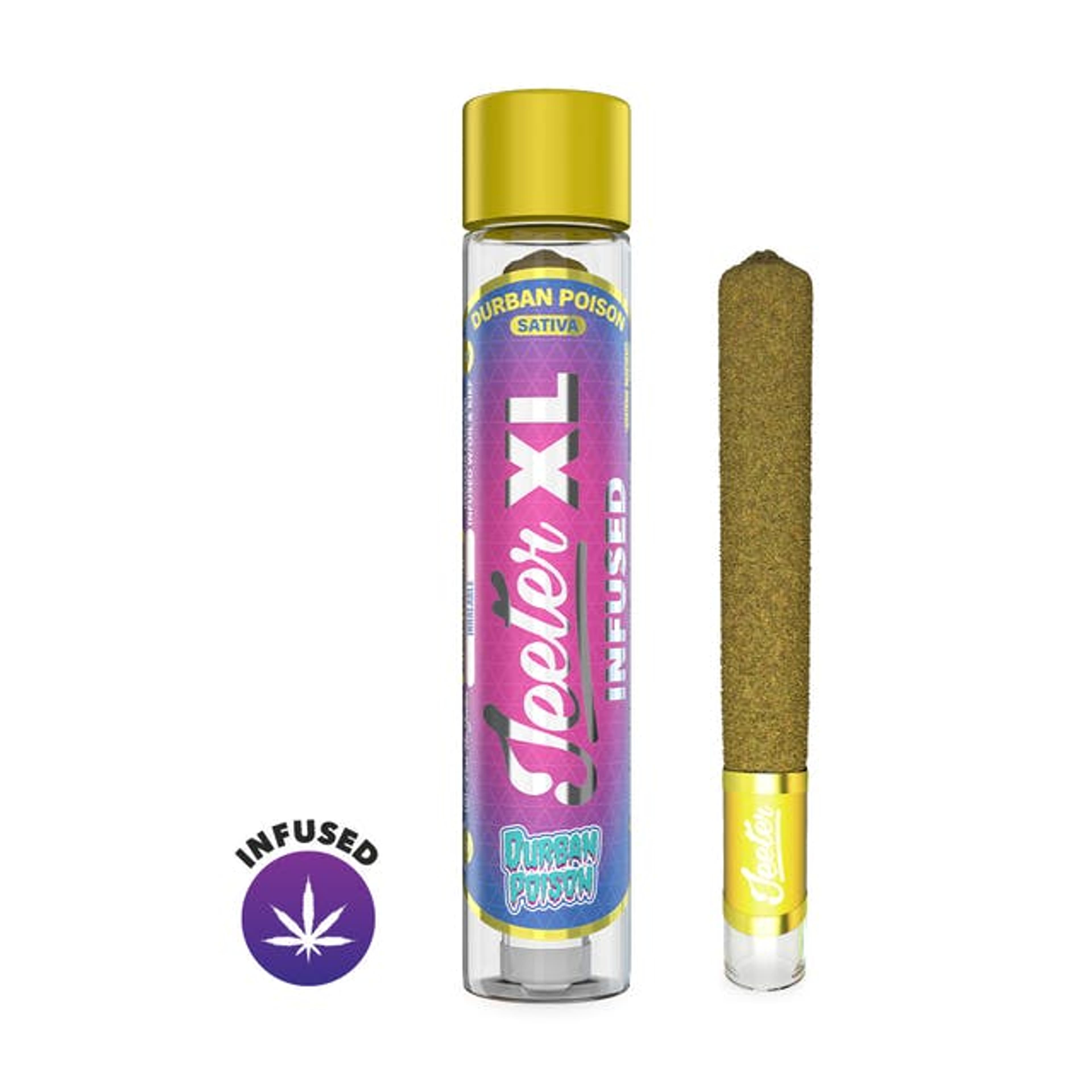 Jeeter XL | 2g - Durban Poison - INFUSED Pre-Roll - Sativa - Jeeter - - $31 - Pre-Rolls