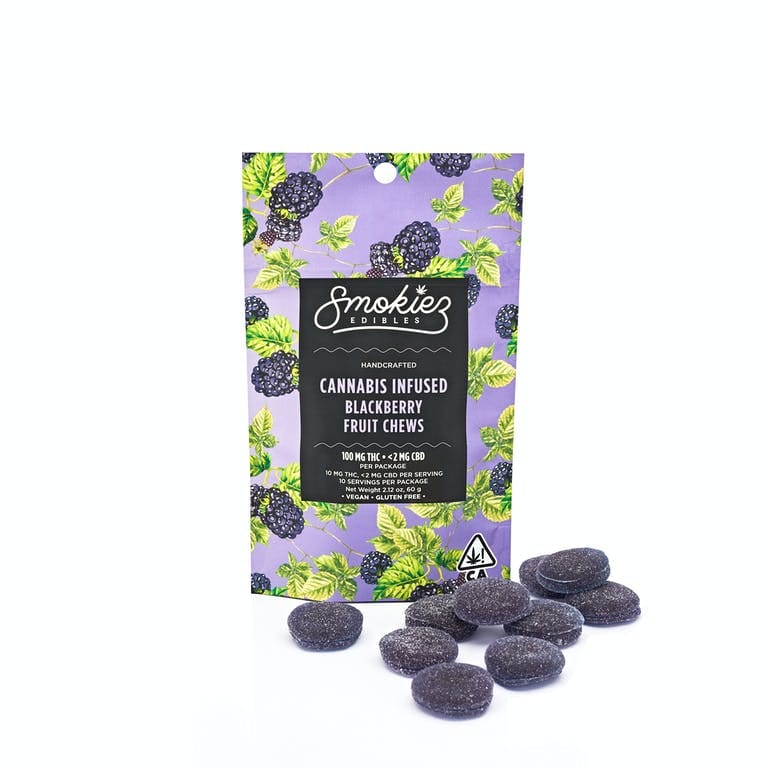 Blackberry Fruit Chews - 100mg - Smokiez Edibles - null - $17 - Edibles