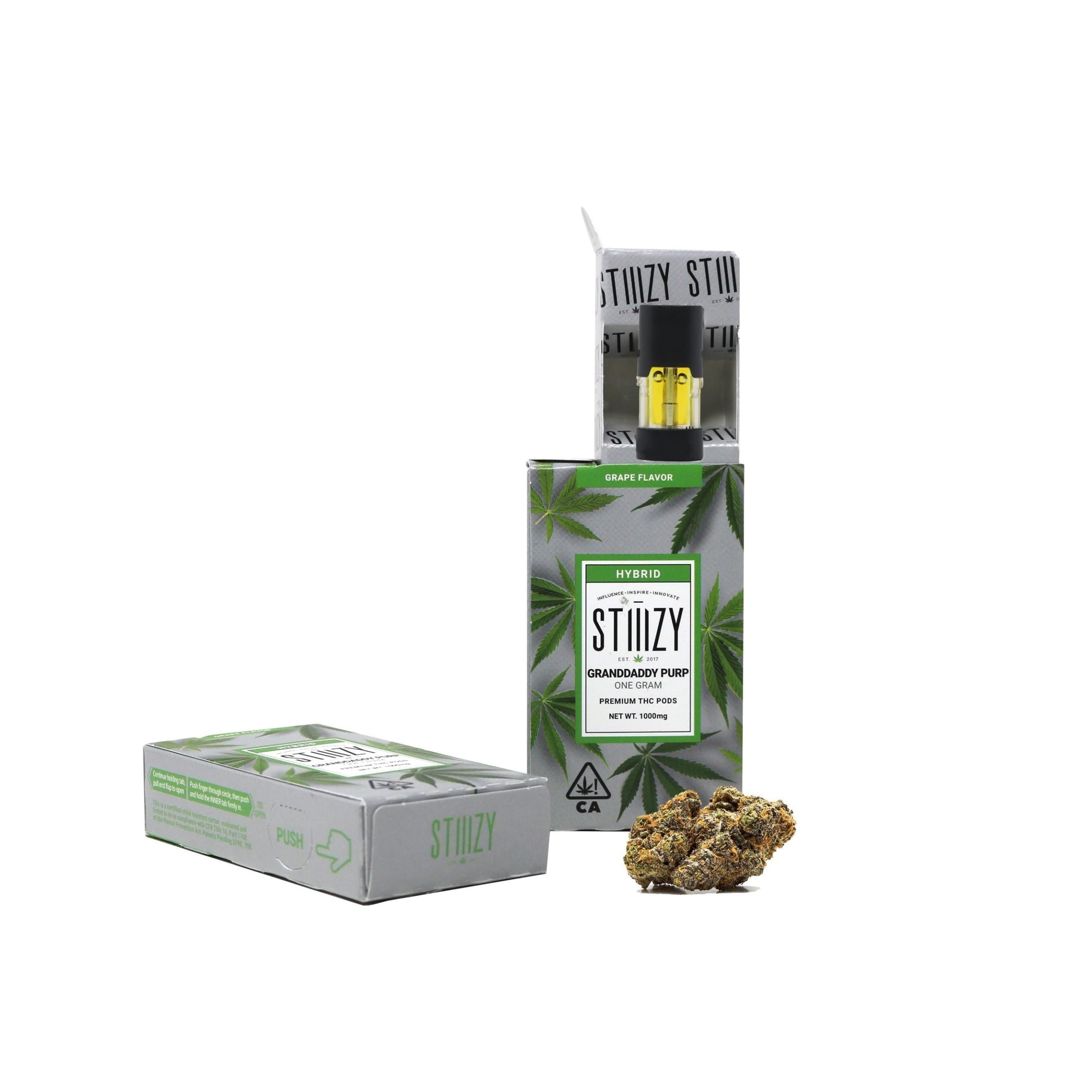 STIIIZY POD | 1g Granddaddy Purple - Hybrid - STIIIZY - - $22.50 - Vape Carts