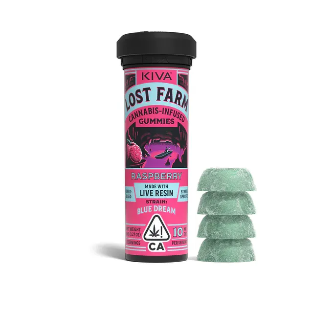 Lost Farm Gummies | Raspberry / Wedding Cake - Kiva -  - $20 - Edibles