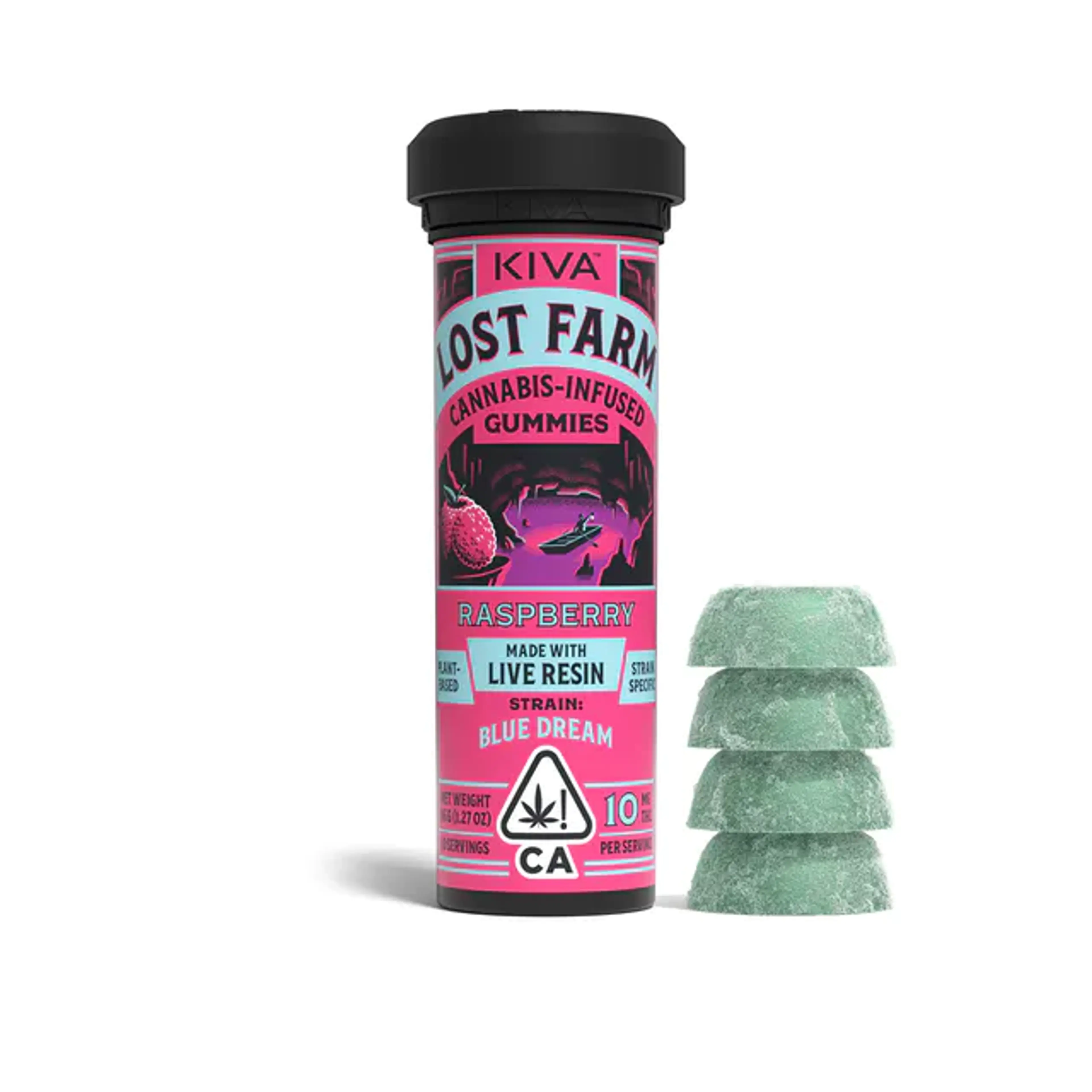 Lost Farm Gummies | Raspberry / Wedding Cake - Kiva - - $20 - Edibles