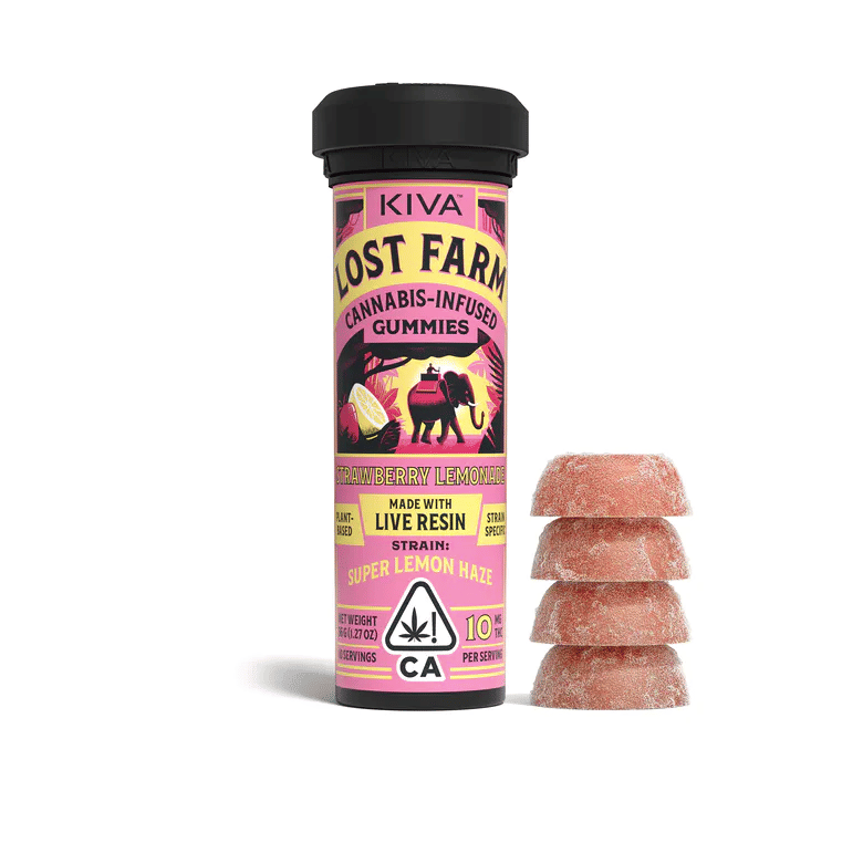 Lost Farm Gummies | Strawberry Lemonade / Super Lemon Haze - Kiva -  - $20 - Edibles