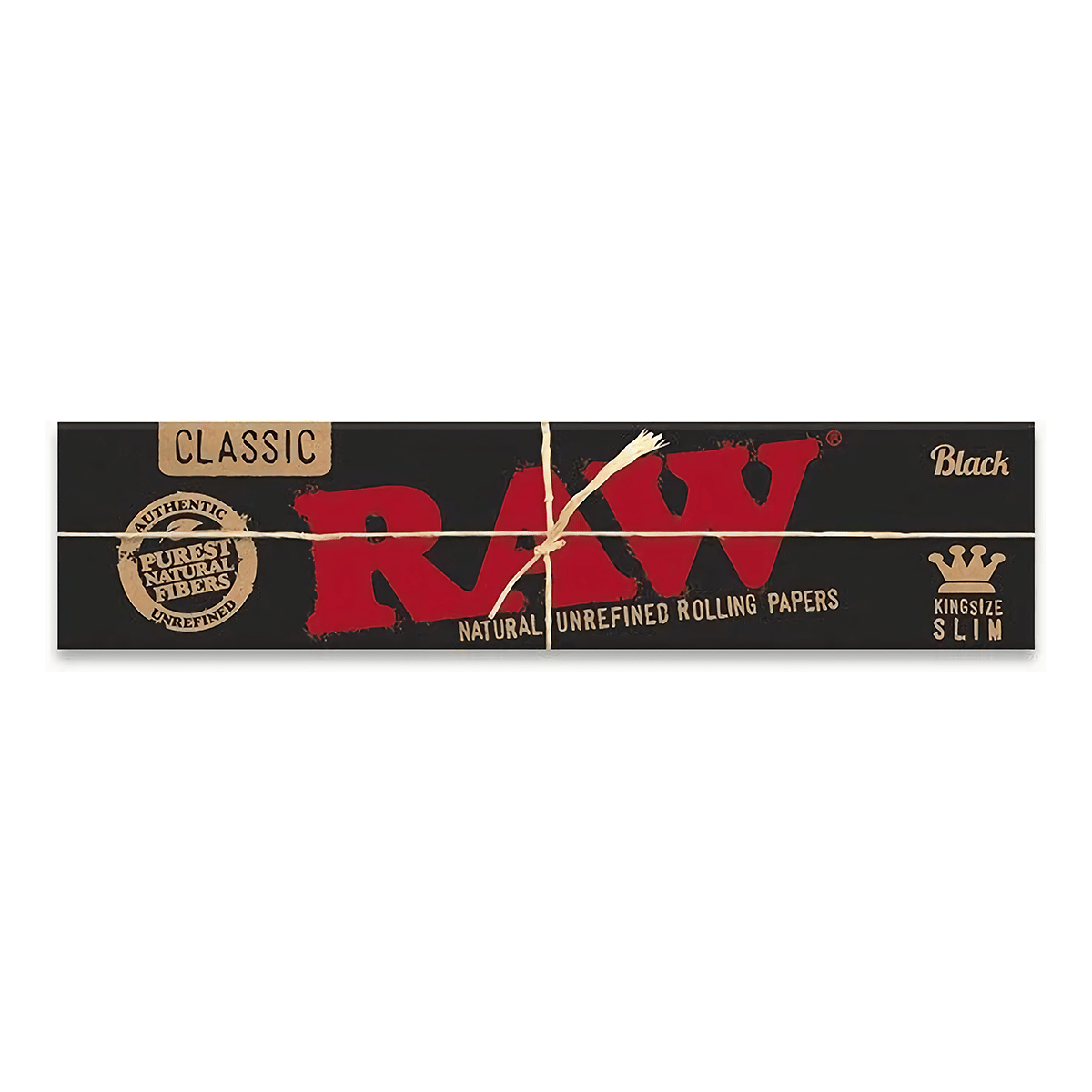 1.25" | 50ct | RAW Black Classic Rolling Papers - Raw -  - $3 - Paraphernalia
