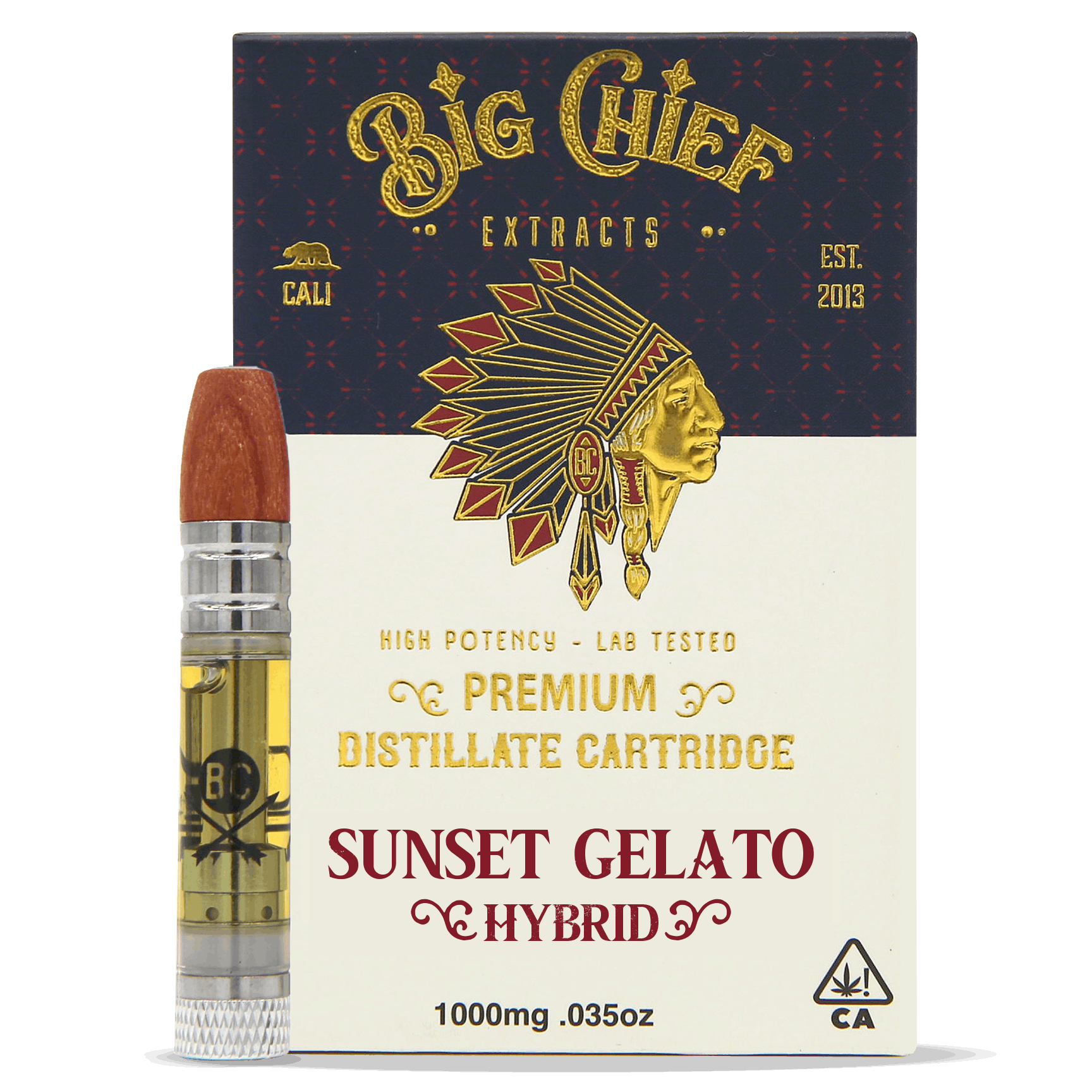 $31.22 Sunset Gelato Cartridge 1G - Big Chief -  - $22.49 - Vaporizers