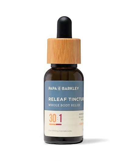 Tincture: 30:1 CBD Dominant Releaf - 30mL (1oz) - Papa & Barkley -  - $90 - Tincture