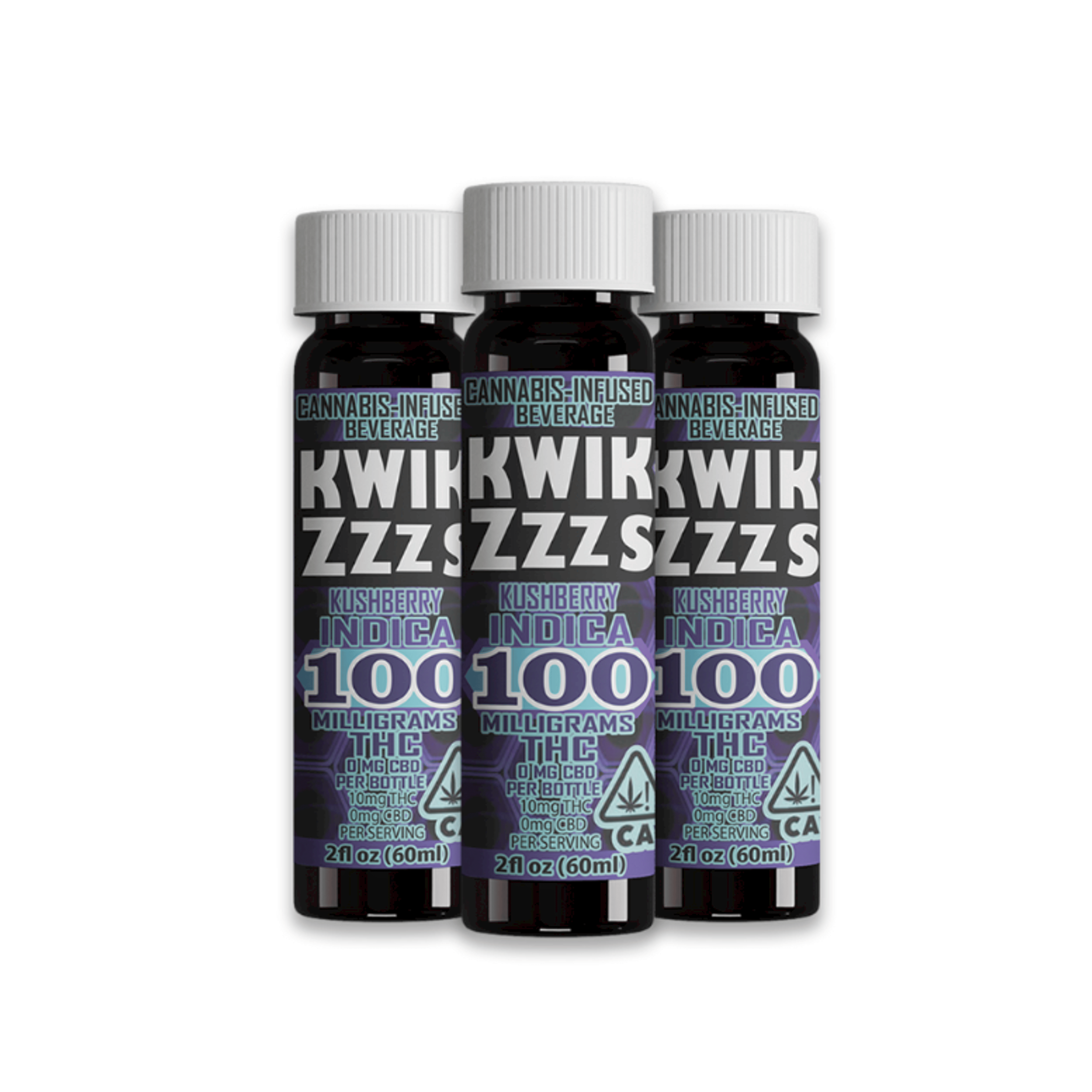 ZZZ KushBerry Indica 100mg - Kwik Ease - - $10 - Drinks