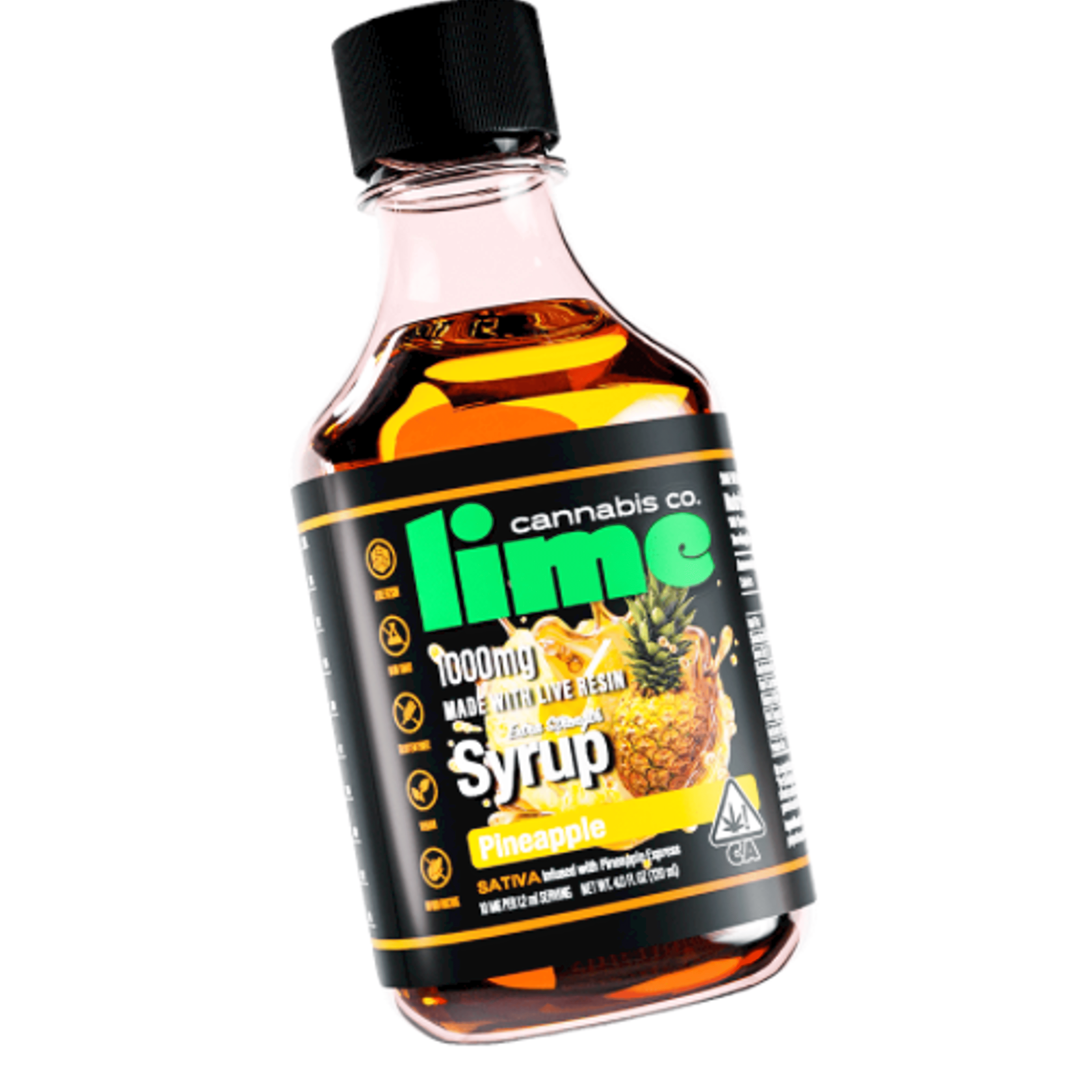 Pineapple 1000mg Syrup - Lime - - $26 - Tincture