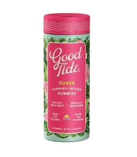 Good Tide: Guava Solventless Hash Rosin Gummies | Balanced - Good Tide -  - $22.50 - Edibles