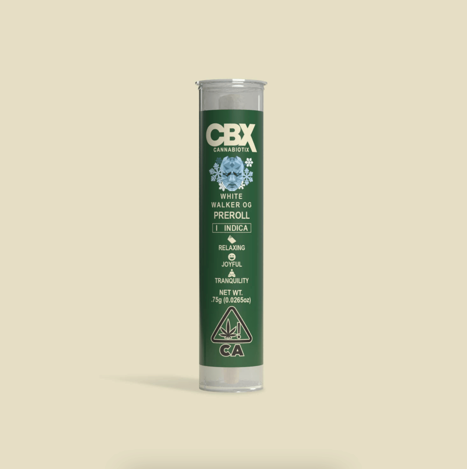 White Walker OG Preroll .75g - CBX -  - $15 - Pre-Rolls