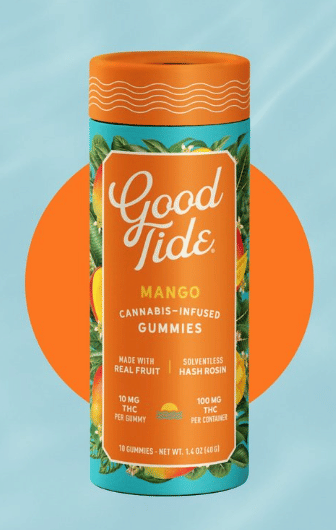 Good Tide - Mango Solventless Hash Rosin Gummies - Good Tide - Good Tide - Mango Solventless Hash Rosin Gummies - $30 - Edible