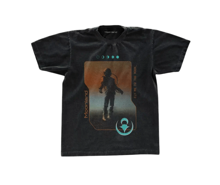 Moonland | Crewneck Shirt (Grey, Black) - Moonland Cannabis -  - $15 - Merchandise