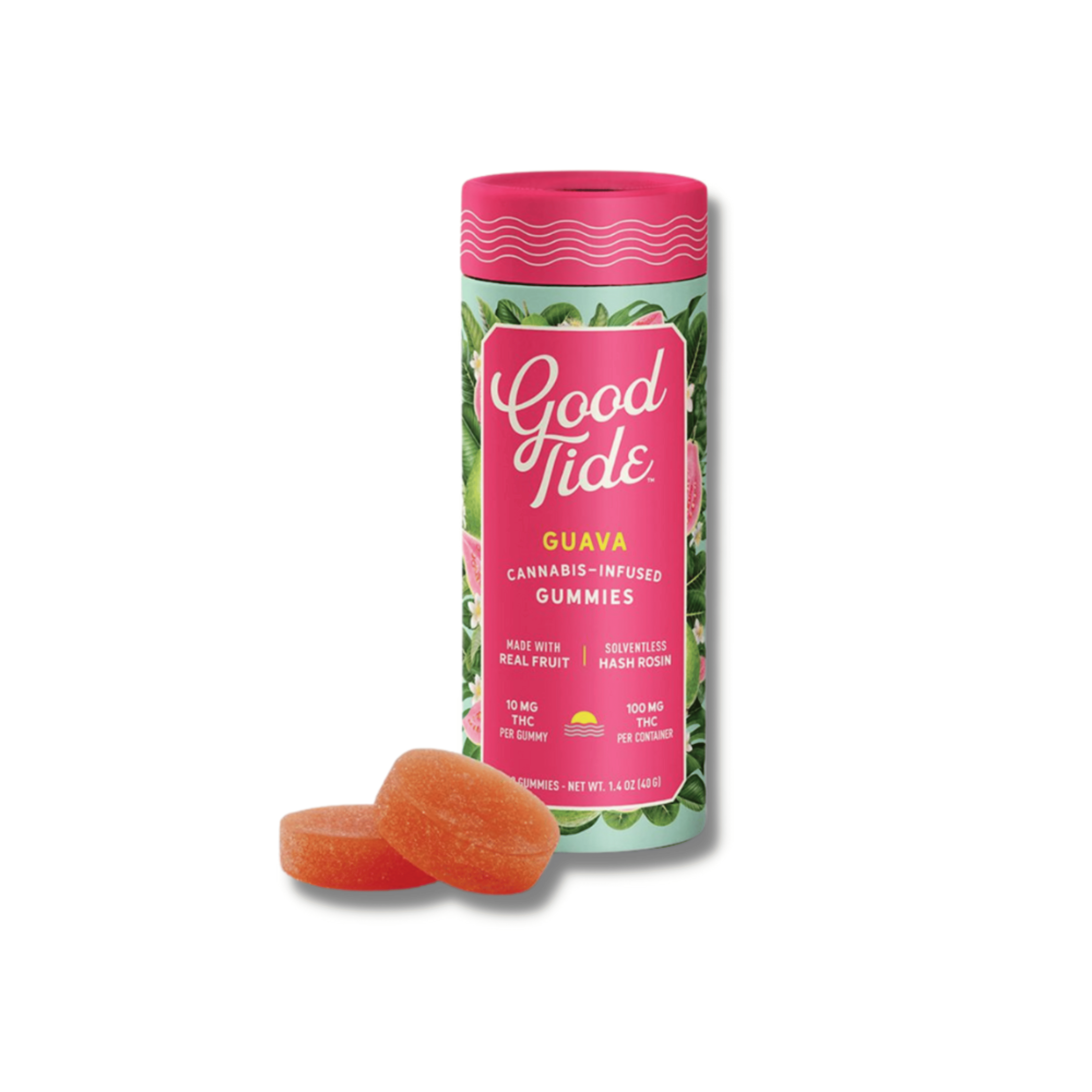 Guava Hash Rosin Infused Gummies 100mg - Good Tide - - $22.75 - Edible