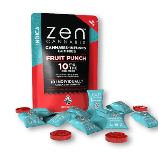 Indica Fruit Punch Gummies - ZEN -  - $12 - Edibles