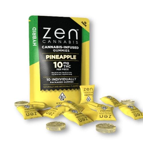 Hybrid Pineapple Gummies - ZEN -  - $12 - Edibles
